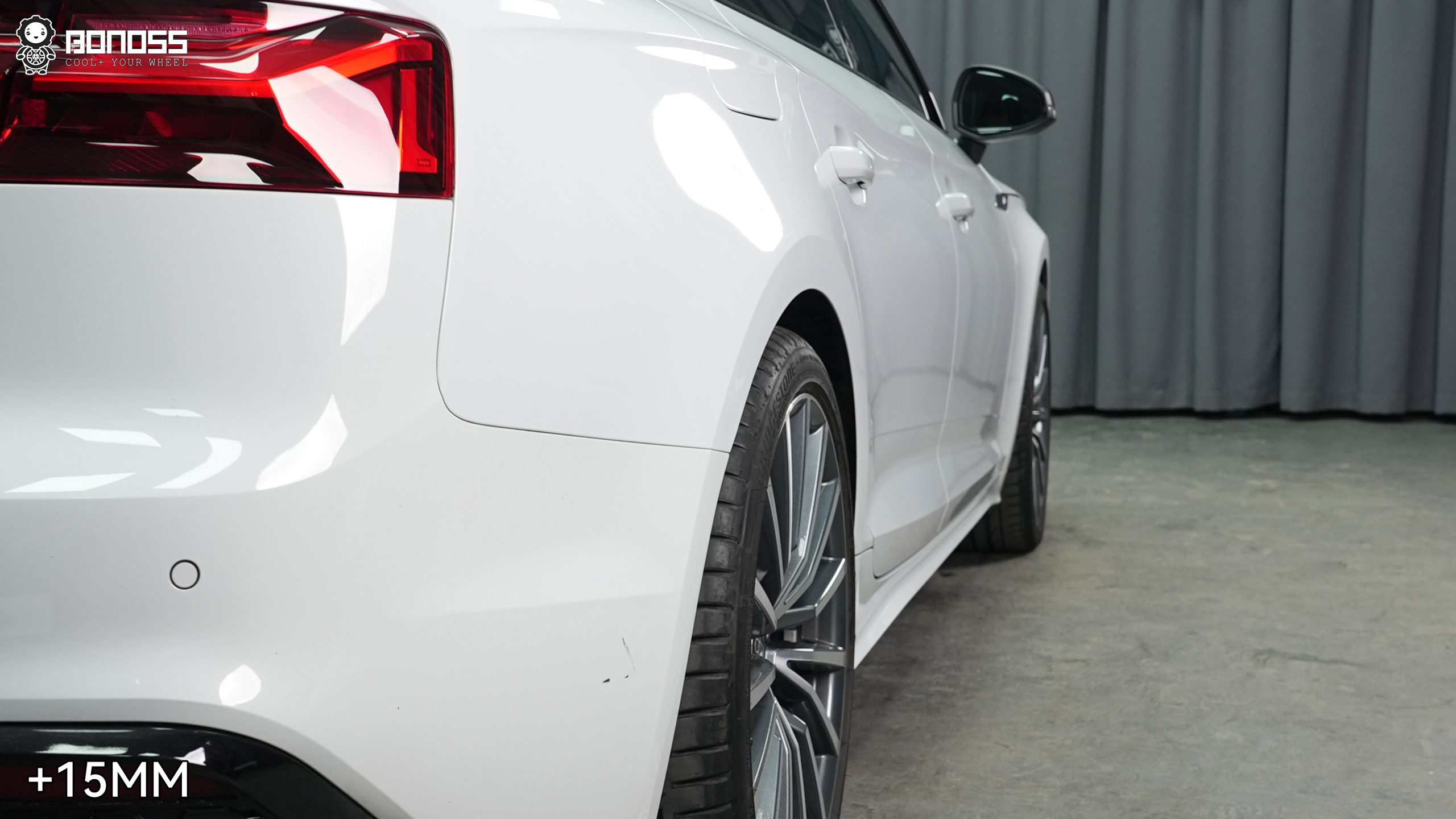 BONOSS Forged Lightweight Plus 2023 Audi A5 Wheel Spacers Front 12mm Rear 15mm Before and After (6)