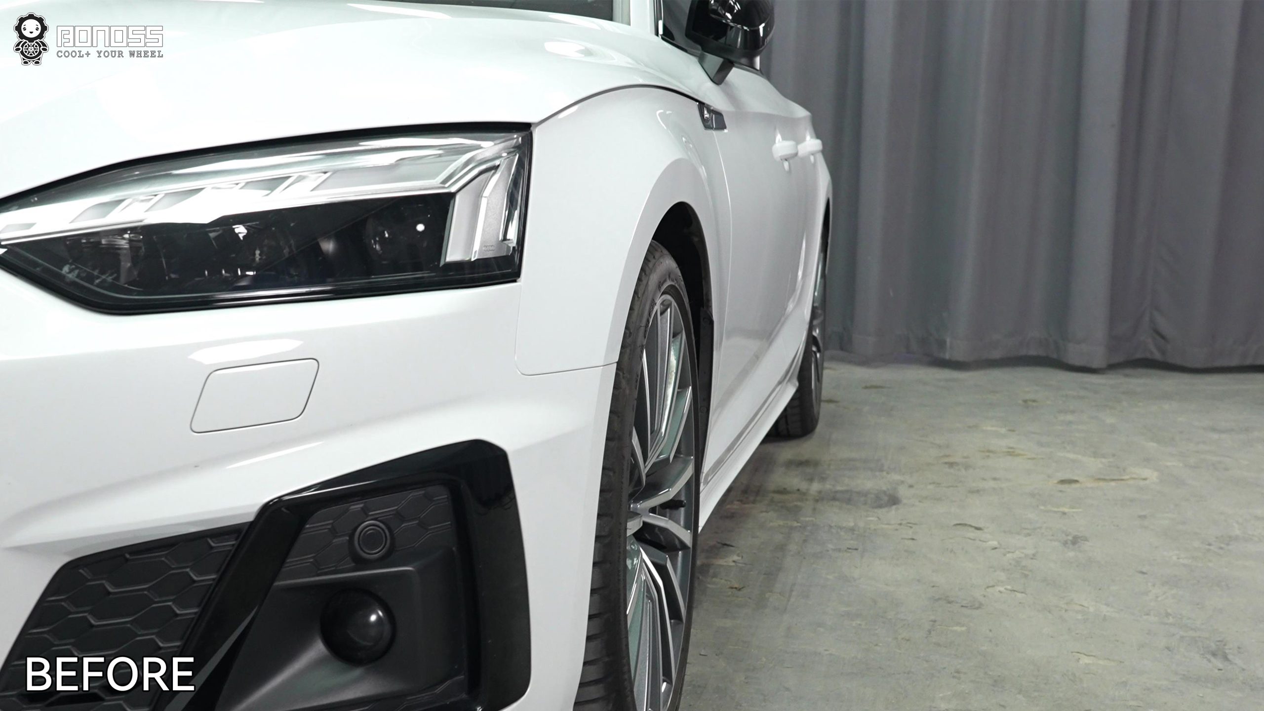 BONOSS Forged Lightweight Plus 2023 Audi A5 Wheel Spacers Front 12mm Rear 15mm Before and After (8)