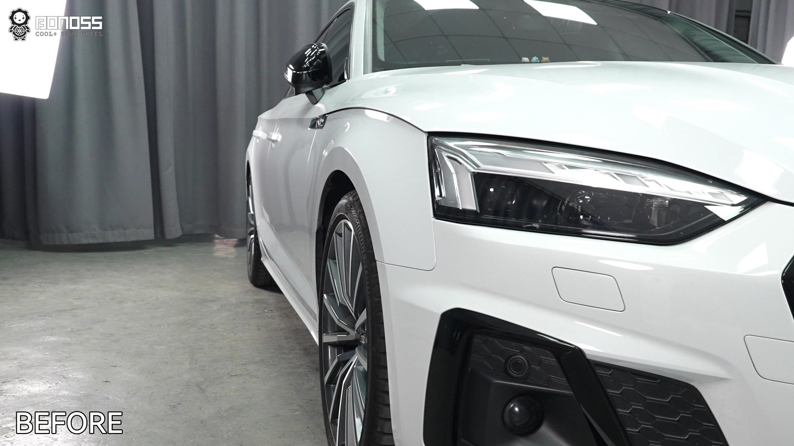 BONOSS Forged Lightweight Plus 2023 Audi A5 Wheel Spacers Front 12mm Rear 15mm Before and After (9)