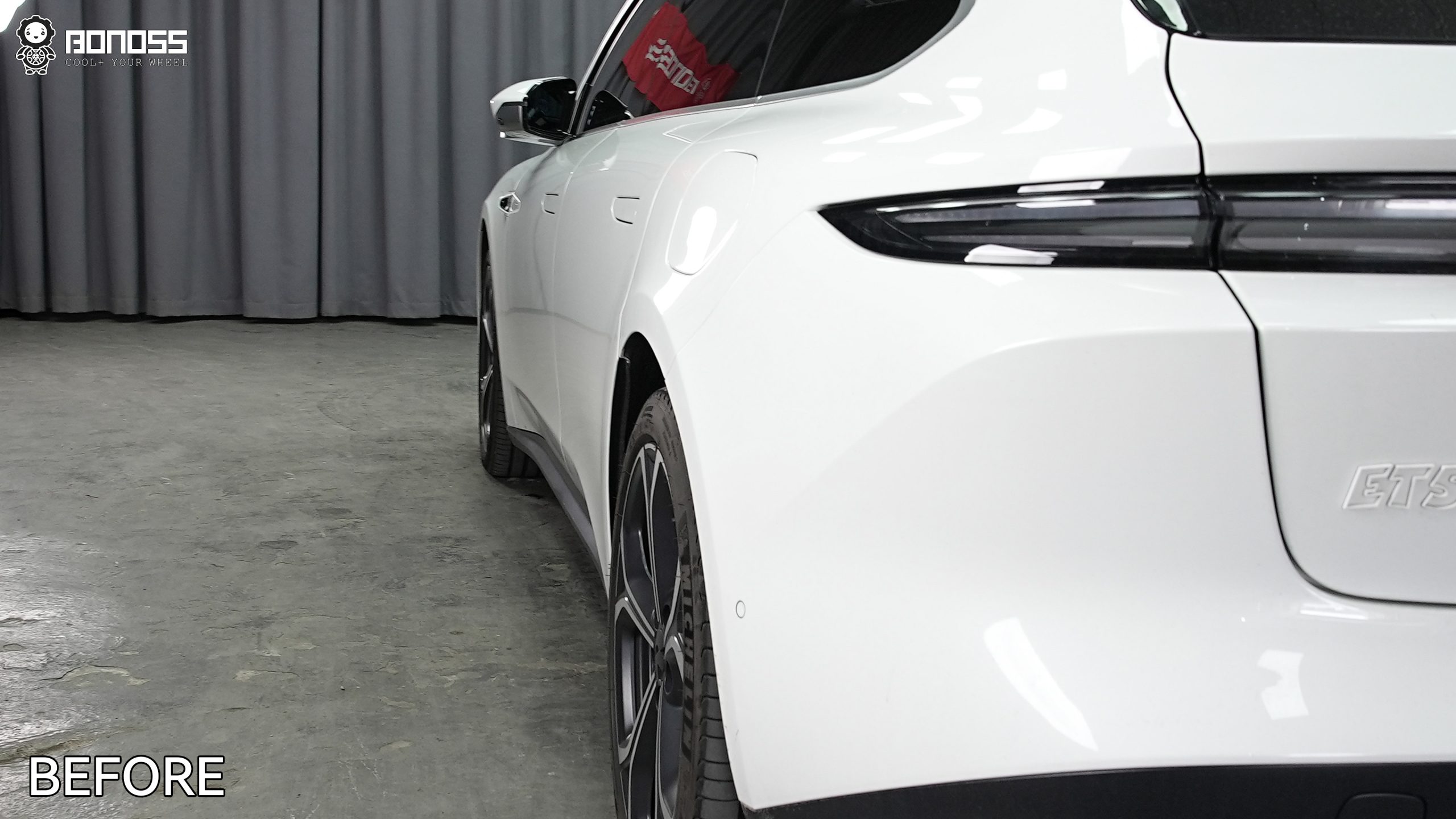 BONOSS Forged Lightweight Plus 2024 Nio ET5T Wheel Spacers Front 15mm Rear 15mm Before and After (10)