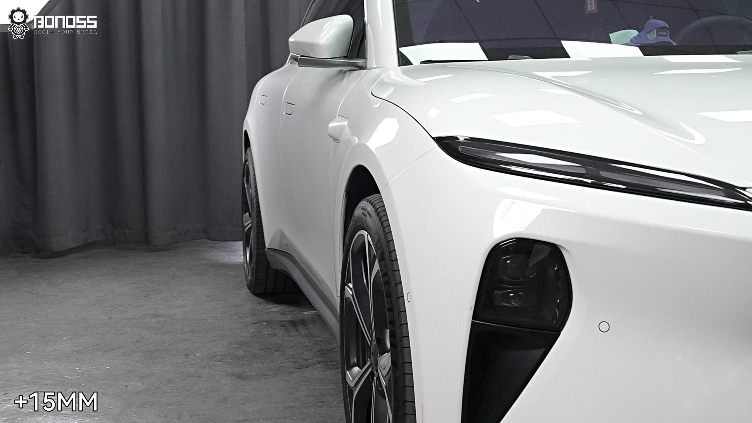 BONOSS Forged Lightweight Plus 2024 Nio ET5T Wheel Spacers Front 15mm Rear 15mm Before and After (4)