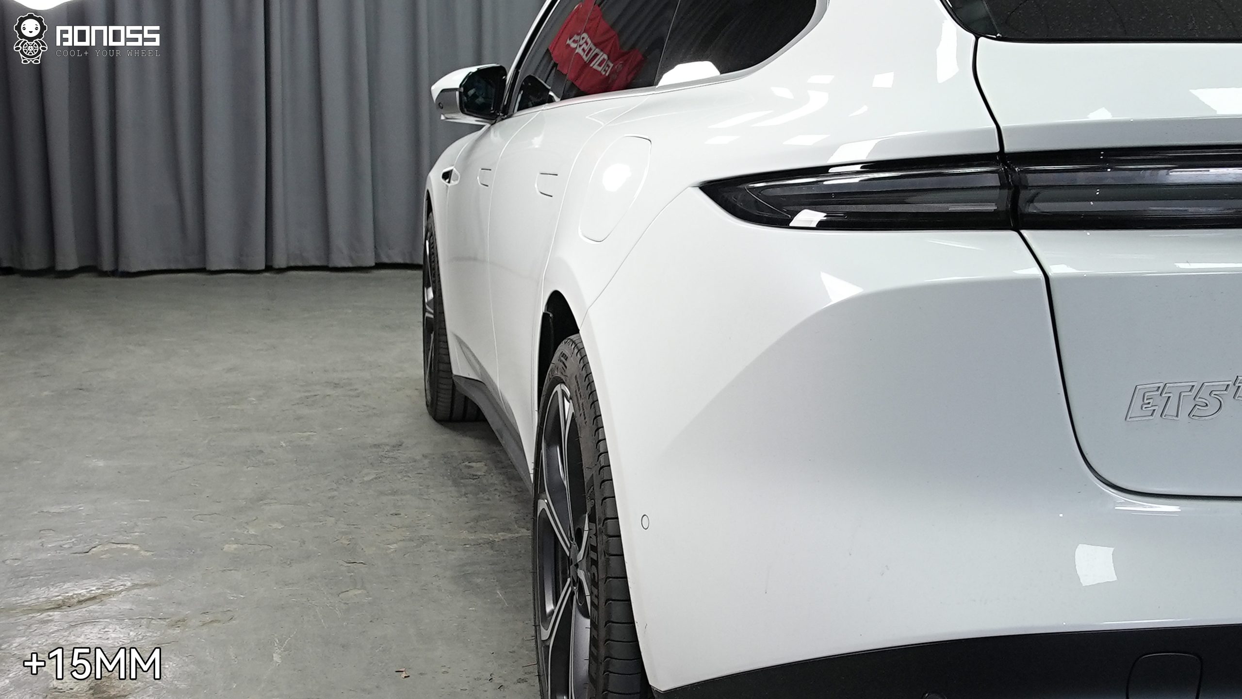 BONOSS Forged Lightweight Plus 2024 Nio ET5T Wheel Spacers Front 15mm Rear 15mm Before and After (5)