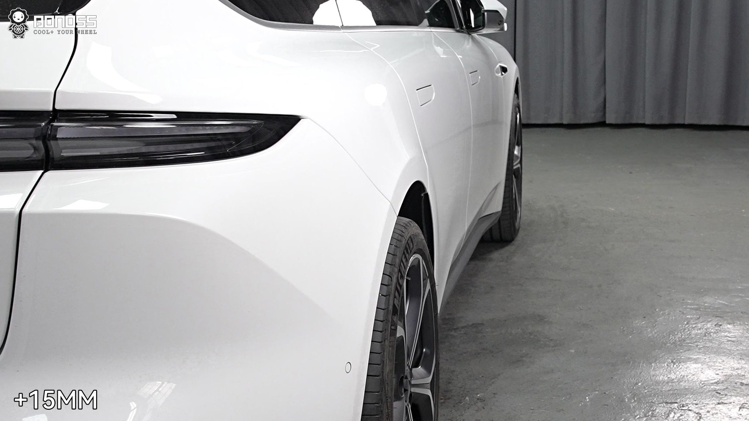 BONOSS Forged Lightweight Plus 2024 Nio ET5T Wheel Spacers Front 15mm Rear 15mm Before and After (6)