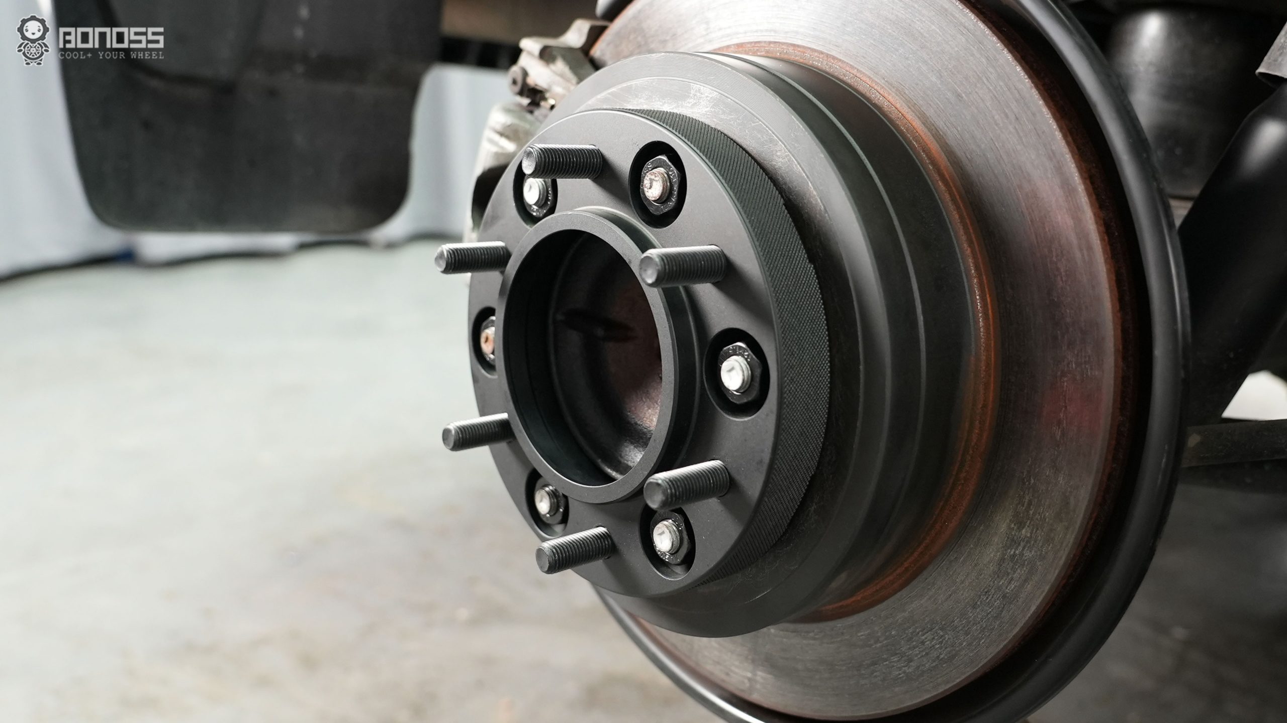 Best Toyota Tacoma 1 Inch Wheel Spacers Hub-Centric vs. Lug-Centric BONOSS Forged Active Cooling Adapters Hubcentric Spacers Pros Before and After Example (2)