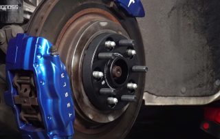 Installing Tesla Model S Spacers Follow this 7-Step DIY Guide BONOSS Forged Active Cooling Adapters Hubcentric Spacers Pros Before and After Example (2)