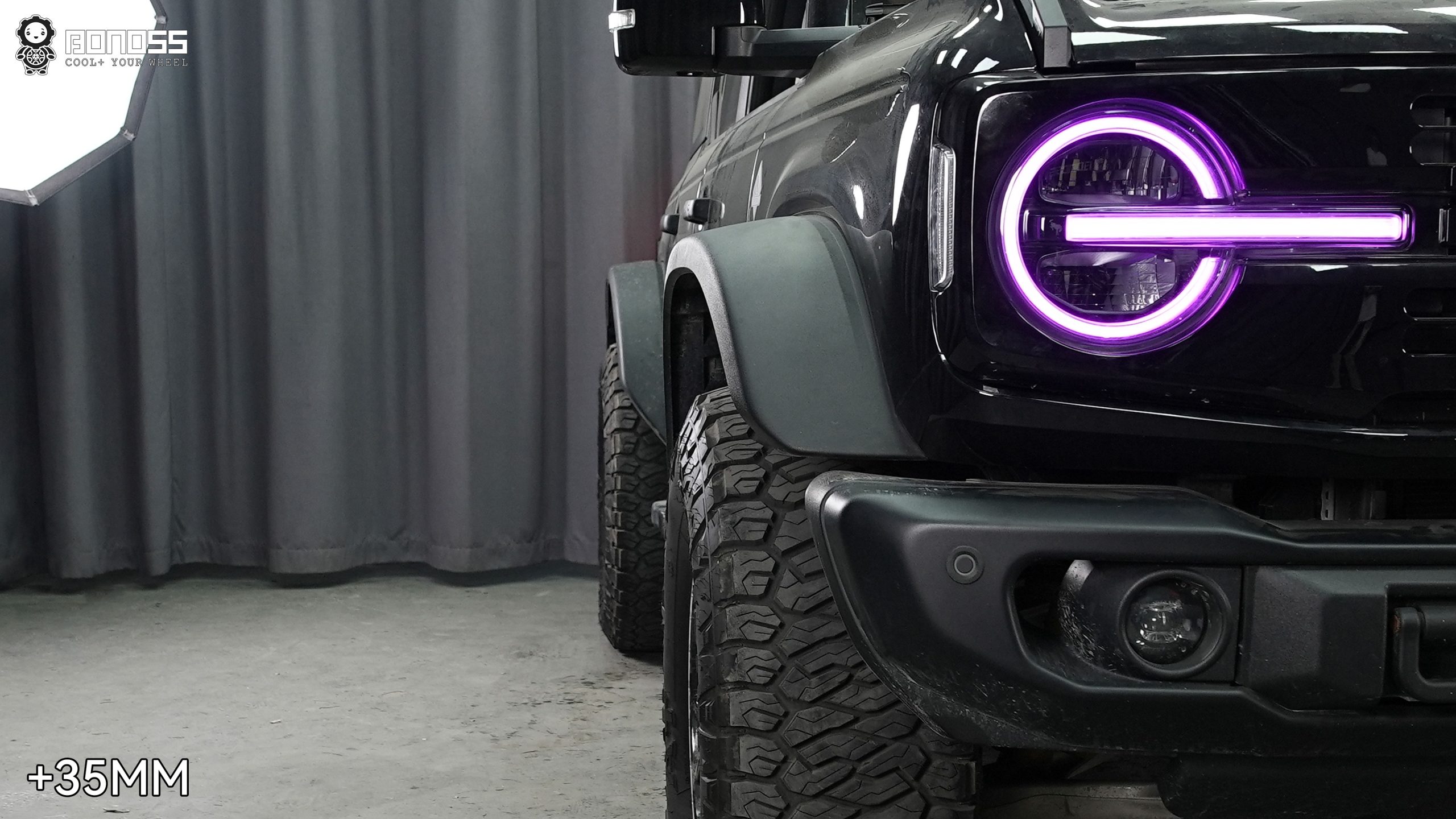 Pro Tips of 2022 Ford Bronco Wheel Spacers Torque Installation BONOSS Forged Active Cooling Adapters Hubcentric Spacers Pros Before and After Example (3)