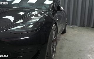 Are Model 3 Performance Wheel Spacers Safe Honest Pros & Cons List BONOSS Forged Active Cooling Adapters Hubcentric Spacers Pros Before and After Example (3)