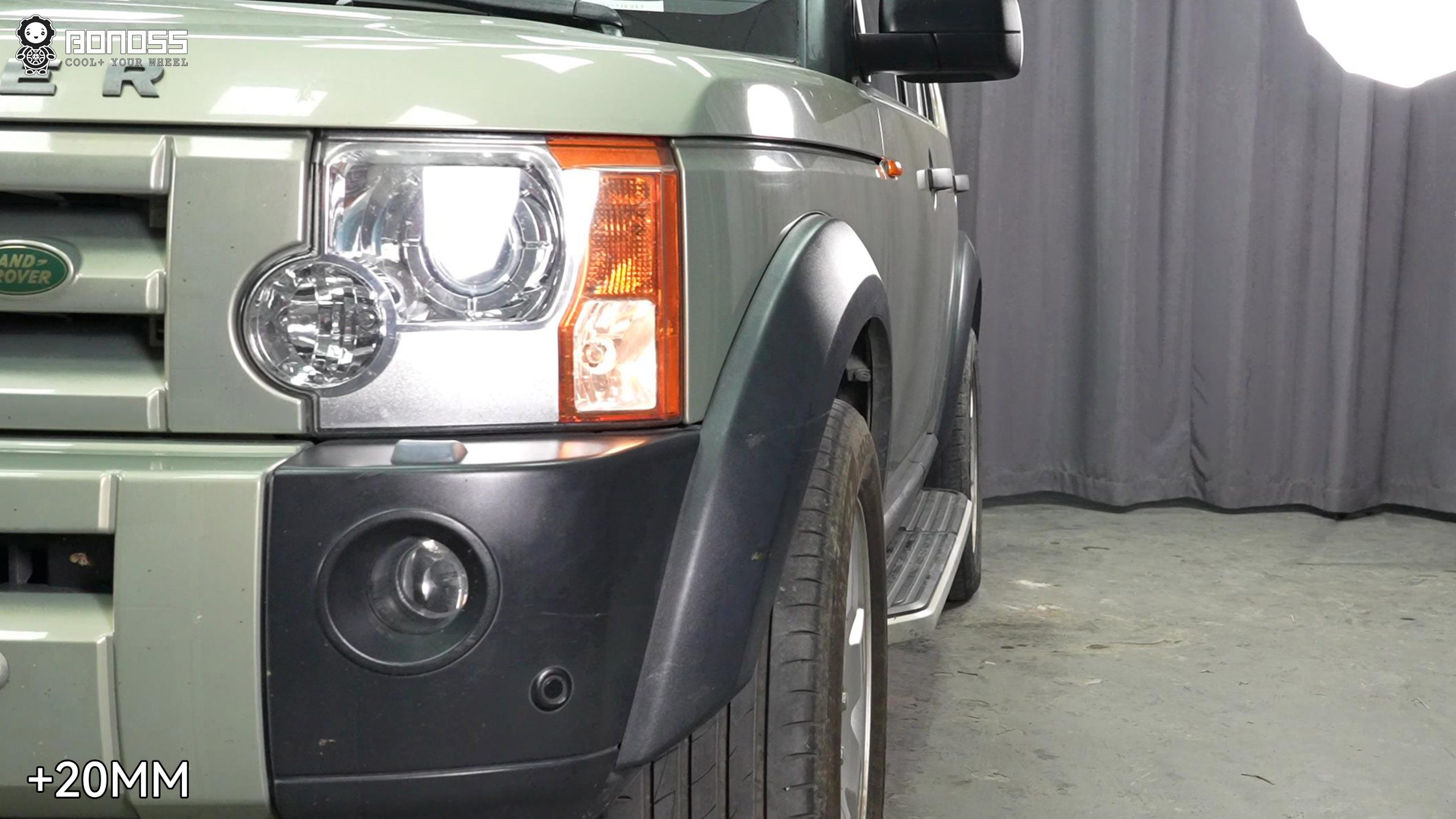 BONOSS Forged Active Cooling 2005 Land Rover Discovery 3 Wheel Spacers Front 20mm Rear 35mm Before and After (3)