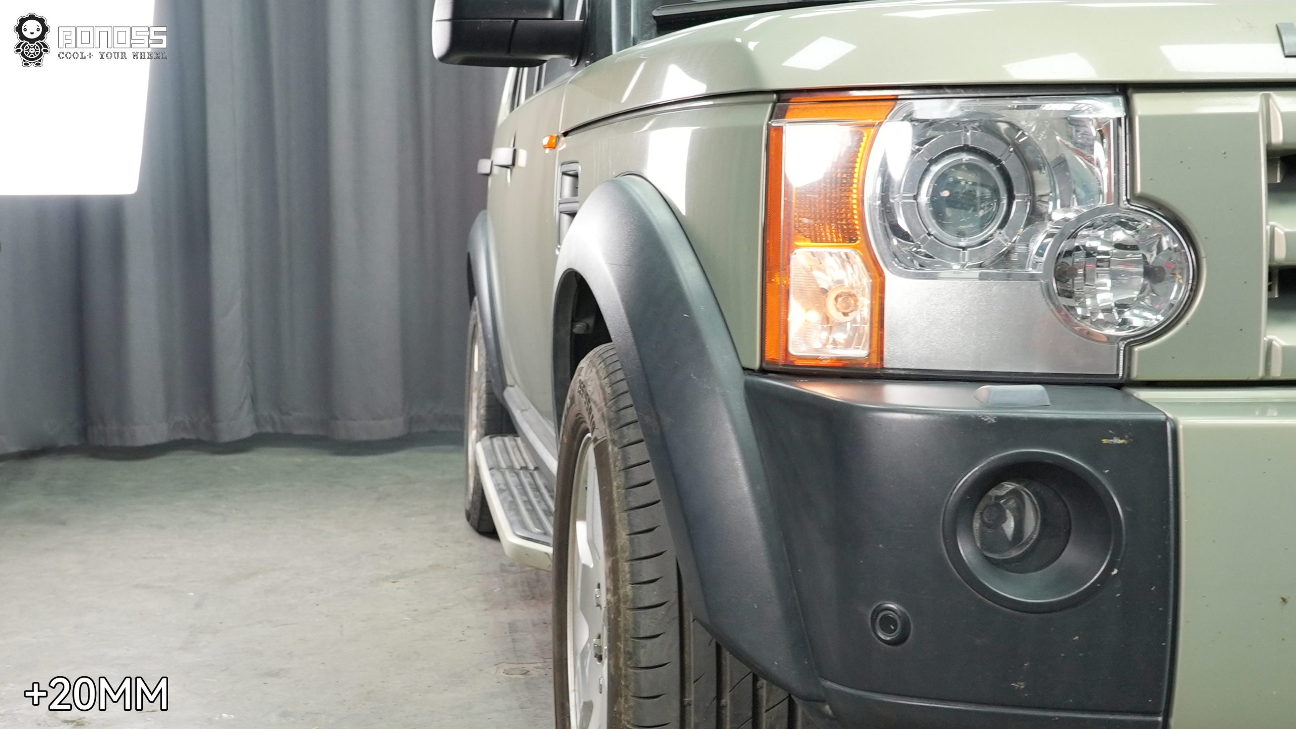 BONOSS Forged Active Cooling 2005 Land Rover Discovery 3 Wheel Spacers Front 20mm Rear 35mm Before and After (4)