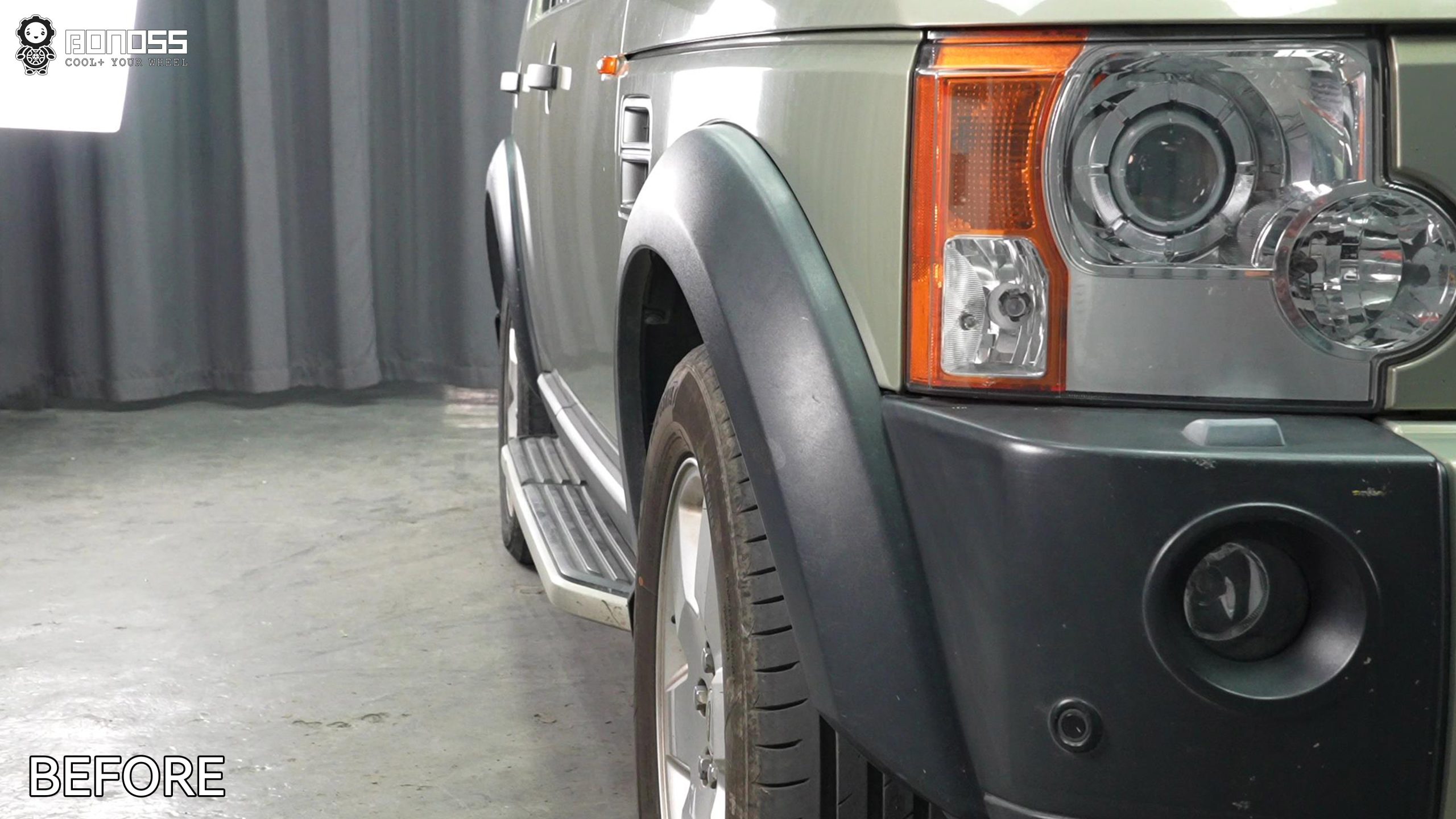 BONOSS Forged Active Cooling 2005 Land Rover Discovery 3 Wheel Spacers Front 20mm Rear 35mm Before and After (9)