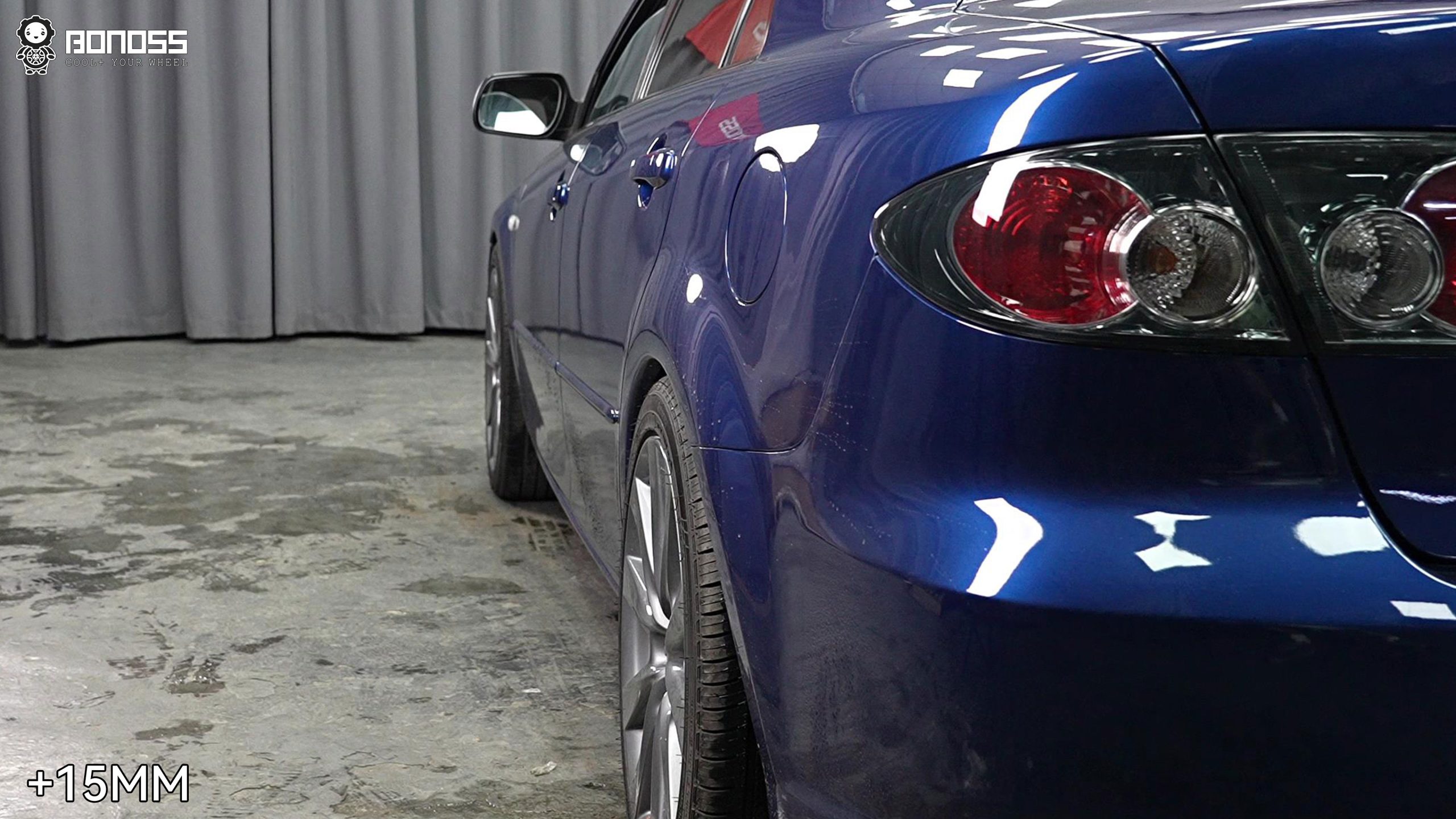 BONOSS Forged Active Cooling 2006 Mazda Mazda6 Wheel Spacers Front 15mm Rear 15mm Before and After (5)