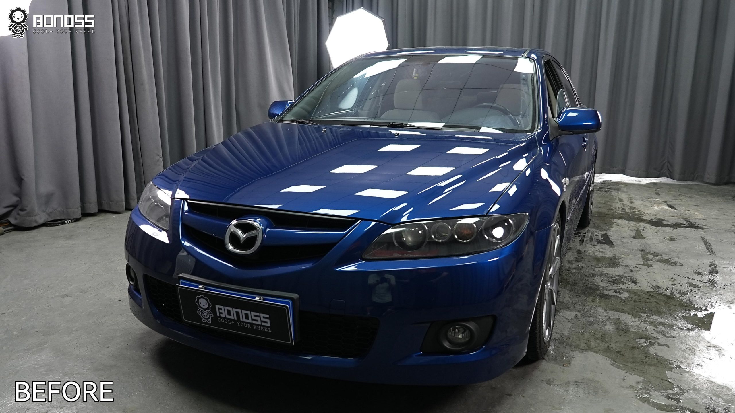 BONOSS Forged Active Cooling 2006 Mazda Mazda6 Wheel Spacers Front 15mm Rear 15mm Before and After (7)