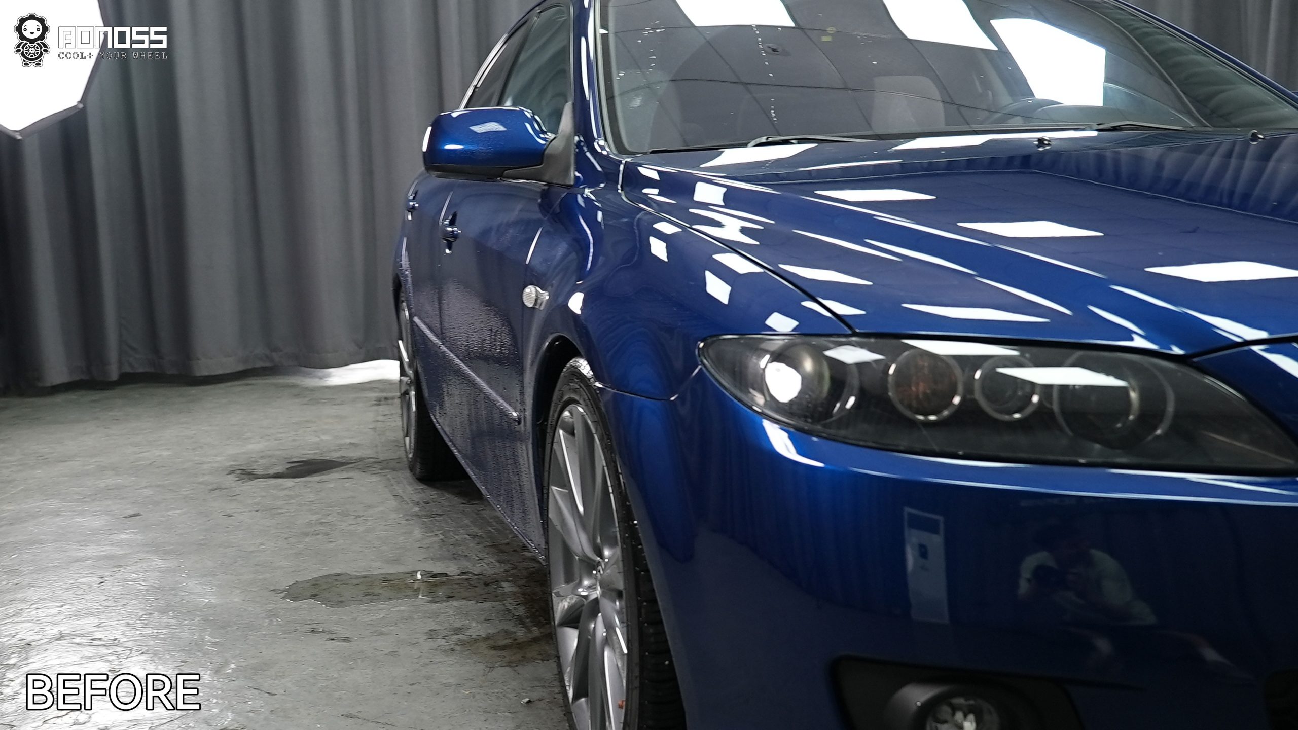 BONOSS Forged Active Cooling 2006 Mazda Mazda6 Wheel Spacers Front 15mm Rear 15mm Before and After (9)