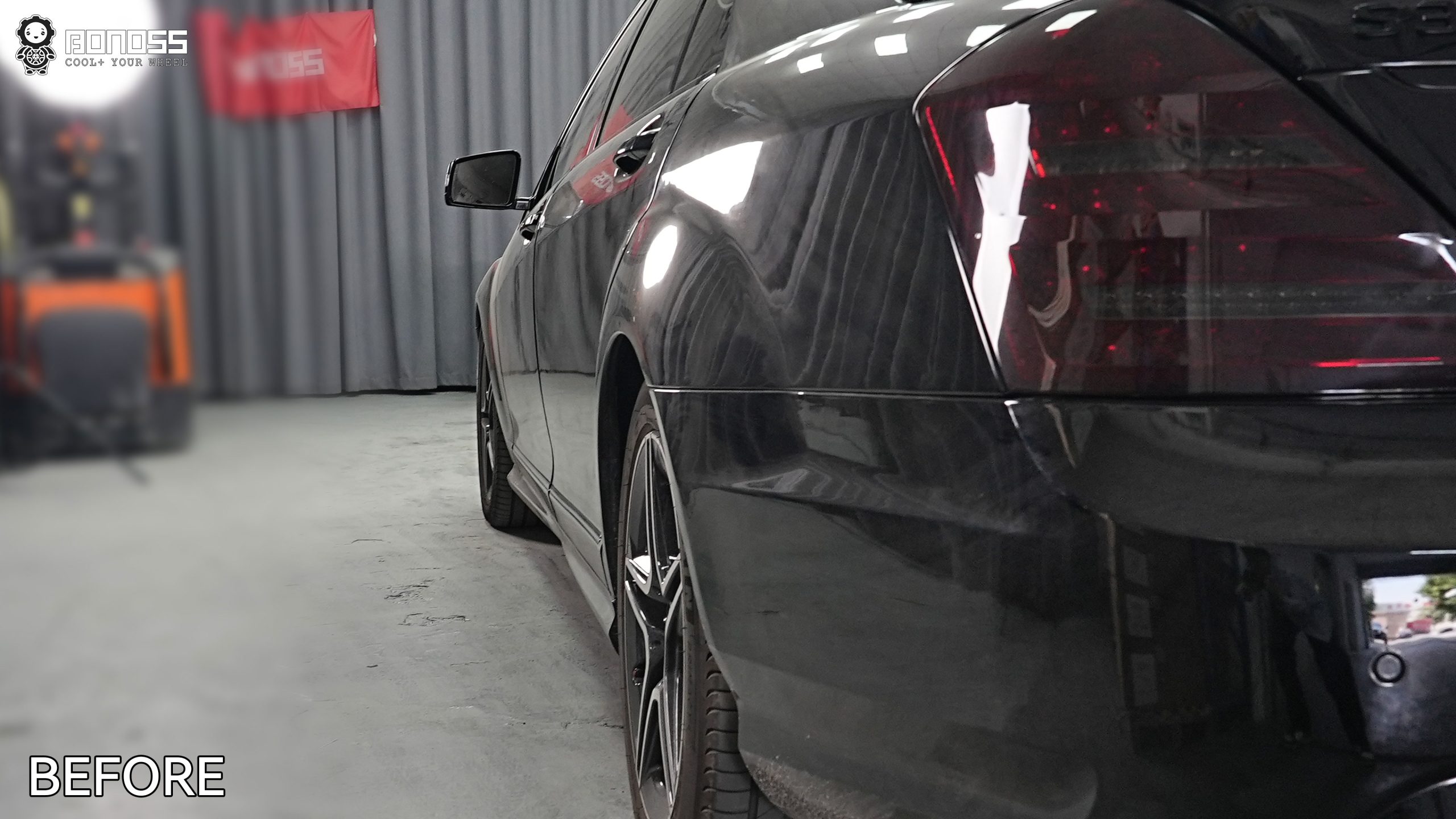 BONOSS Forged Active Cooling 2010 Mercedes-Benz S-Class Wheel Spacers Front 25mm Rear 30mm Before and After (10)