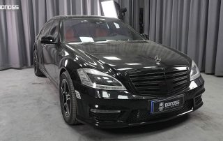 BONOSS Forged Active Cooling 2010 Mercedes-Benz S-Class Wheel Spacers Front 25mm Rear 30mm Before and After (2)