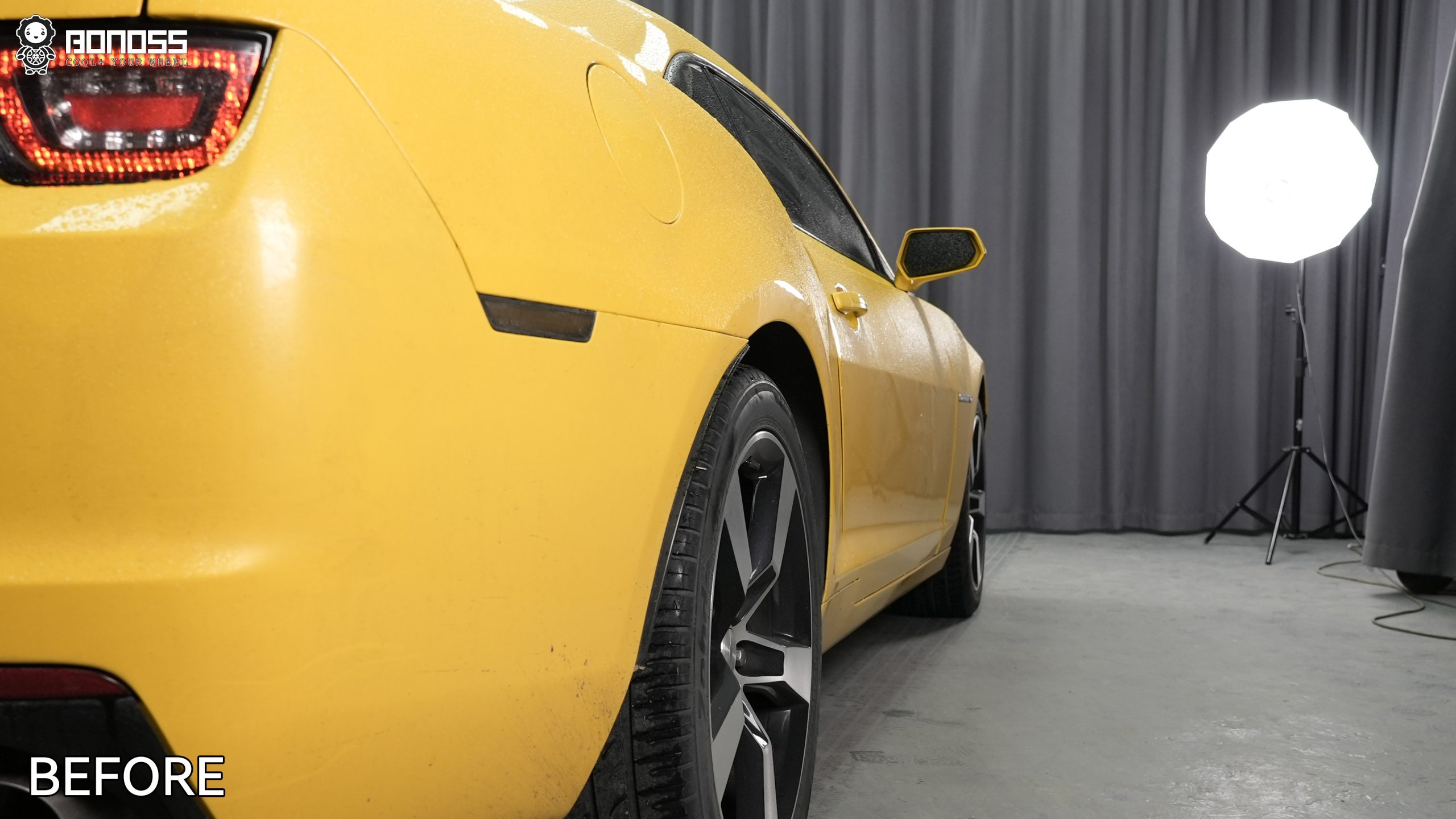 BONOSS Forged Active Cooling 2012 Chevrolet Camaro Wheel Spacers Front 20mm Rear 20mm Before and After (11)