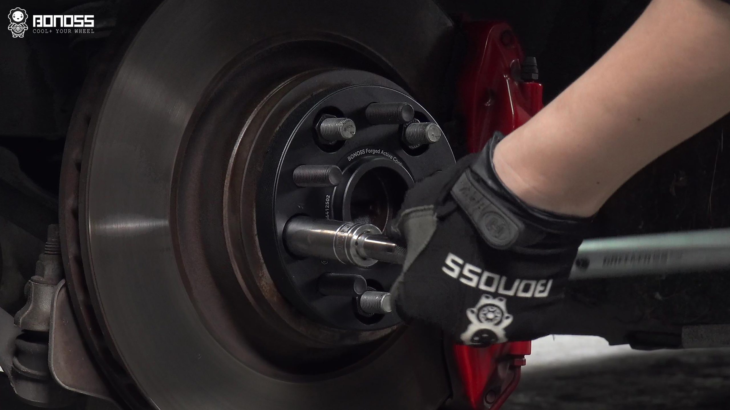 BONOSS Forged Active Cooling 2014 Tesla Model S Wheel Spacers Front 20mm Rear 30mm Before and After (14)