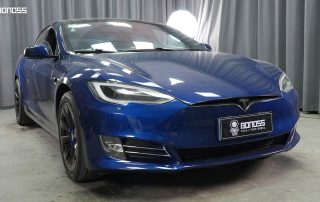 BONOSS Forged Active Cooling 2016 Tesla Model S Wheel Spacers Front 20mm Rear 30mm Before and After (2)