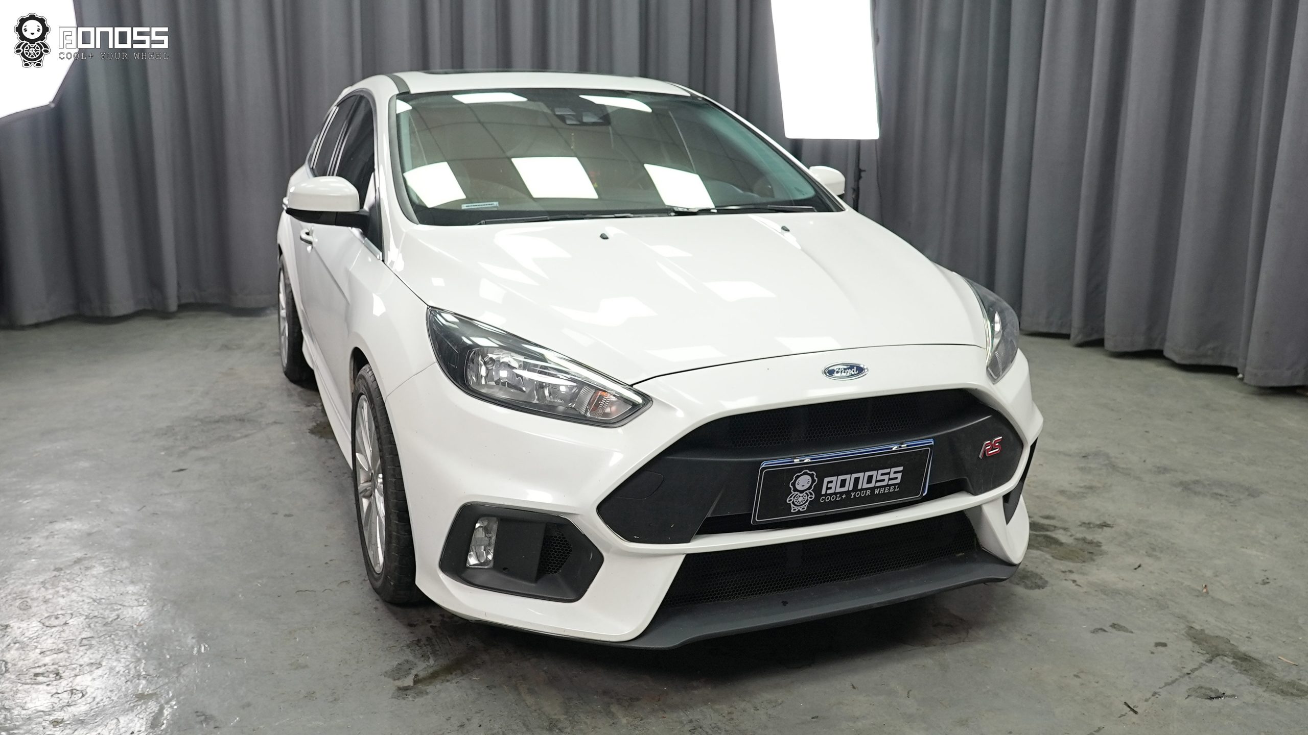 BONOSS Forged Active Cooling 2017 Ford Focus Wheel Spacers Front 20mm Rear 25mm Before and After (2)