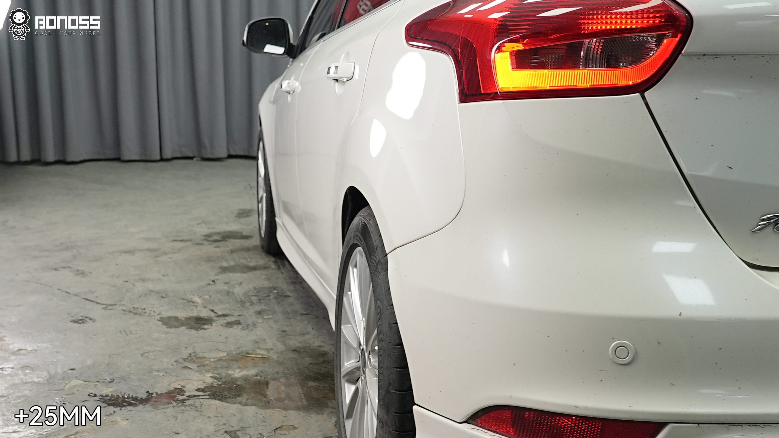 BONOSS Forged Active Cooling 2017 Ford Focus Wheel Spacers Front 20mm Rear 25mm Before and After (5)