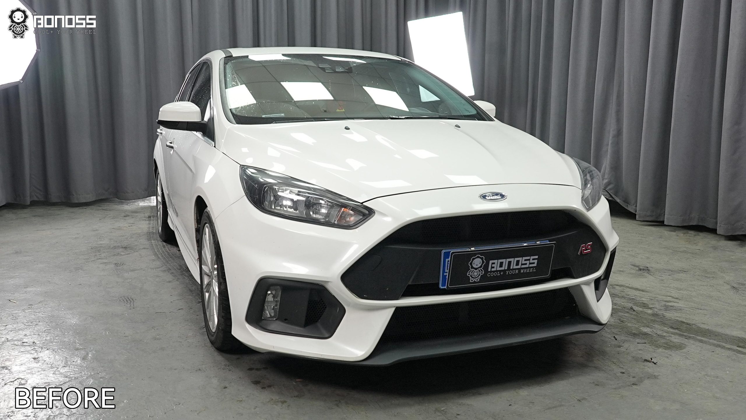 BONOSS Forged Active Cooling 2017 Ford Focus Wheel Spacers Front 20mm Rear 25mm Before and After (7)