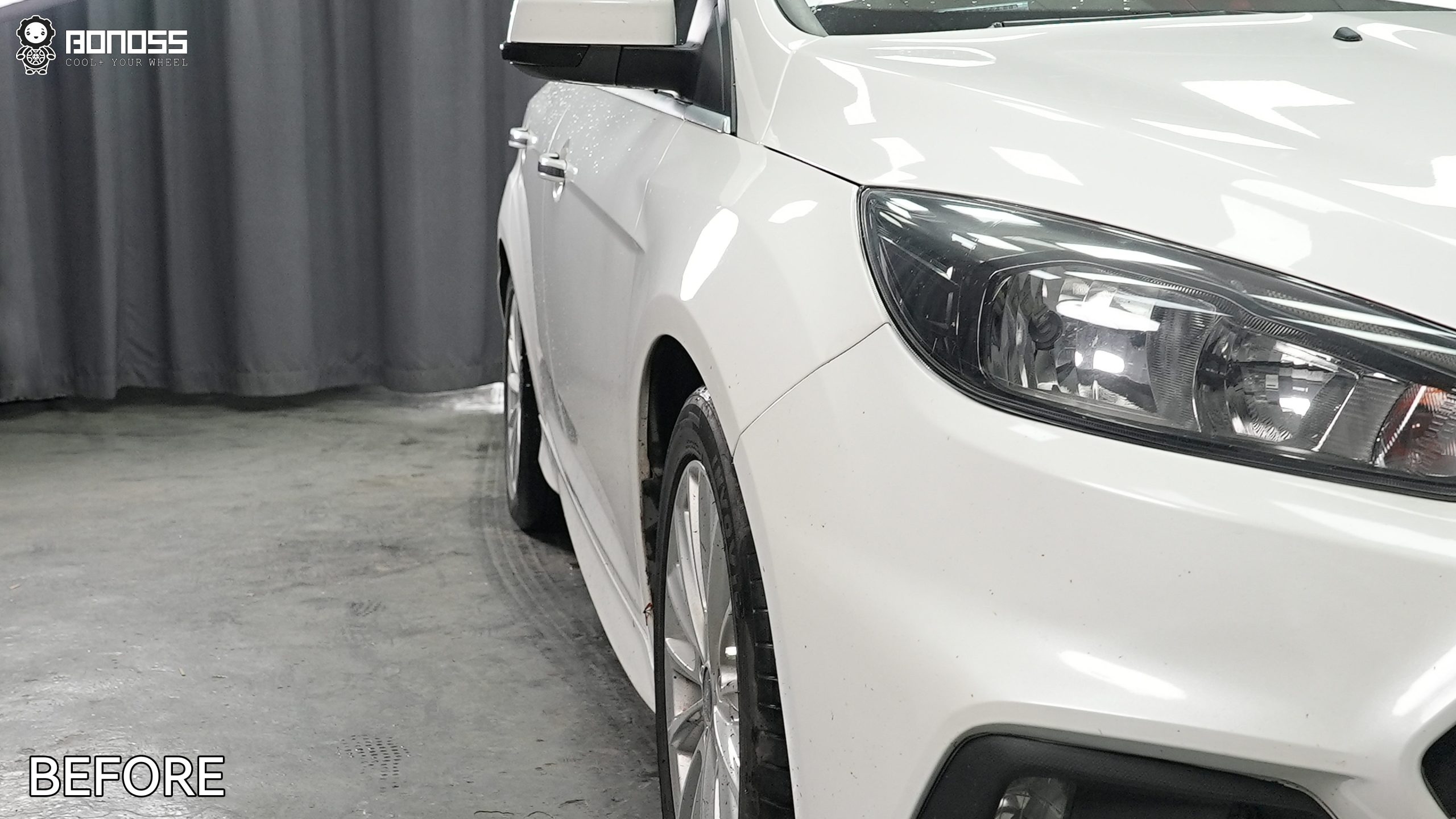 BONOSS Forged Active Cooling 2017 Ford Focus Wheel Spacers Front 20mm Rear 25mm Before and After (9)