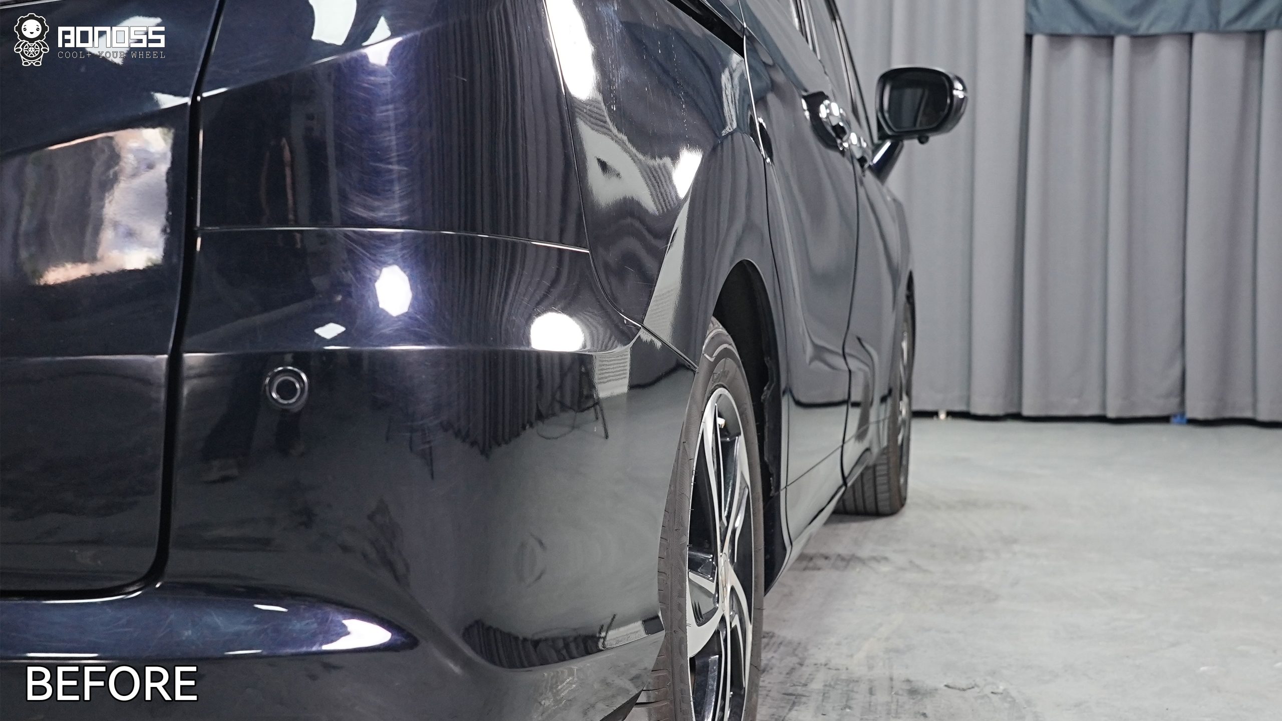 BONOSS Forged Active Cooling 2017 Honda Odyssey Wheel Spacers Front 20mm Rear 30mm Before and After (11)