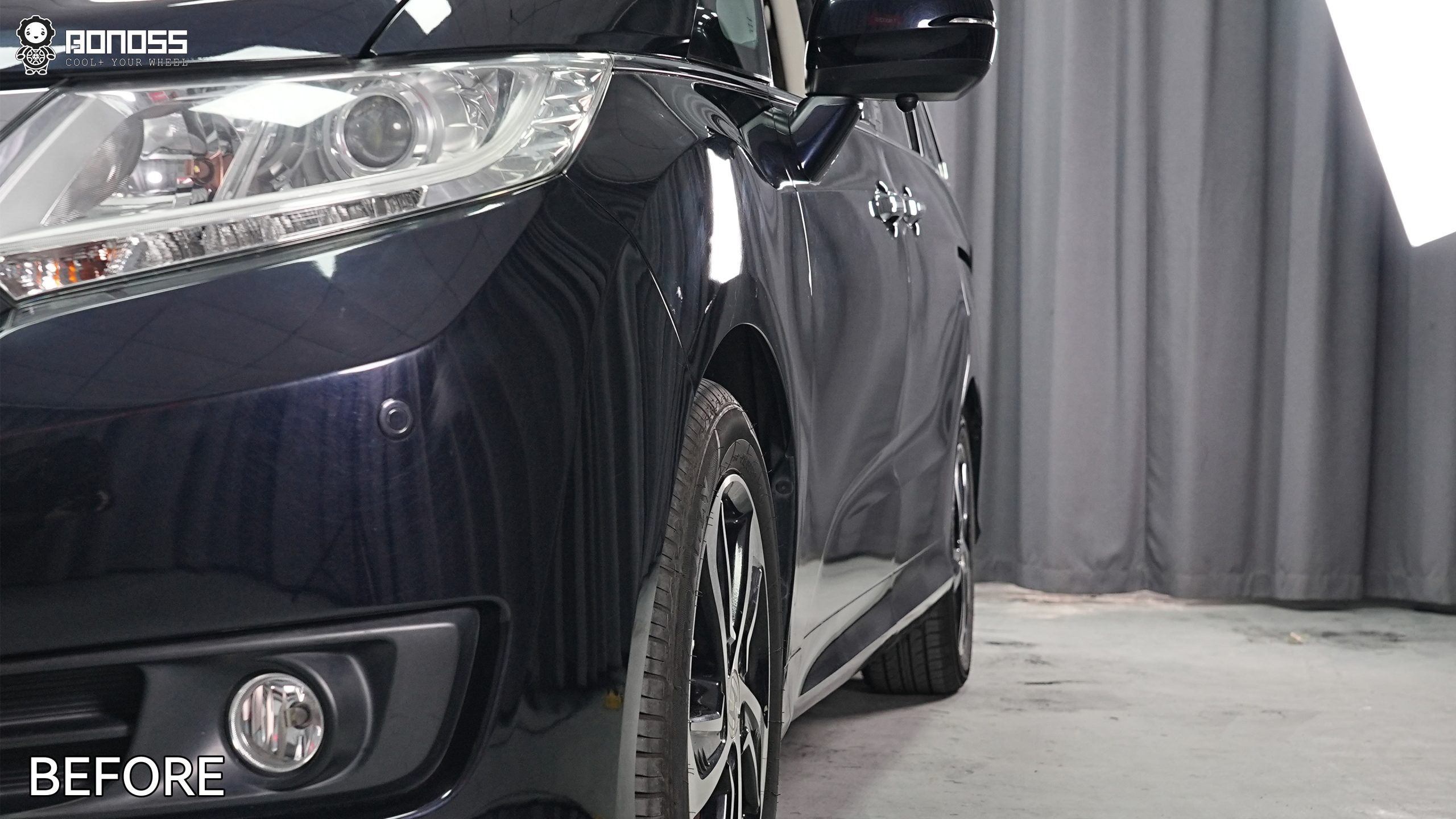 BONOSS Forged Active Cooling 2017 Honda Odyssey Wheel Spacers Front 20mm Rear 30mm Before and After (8)