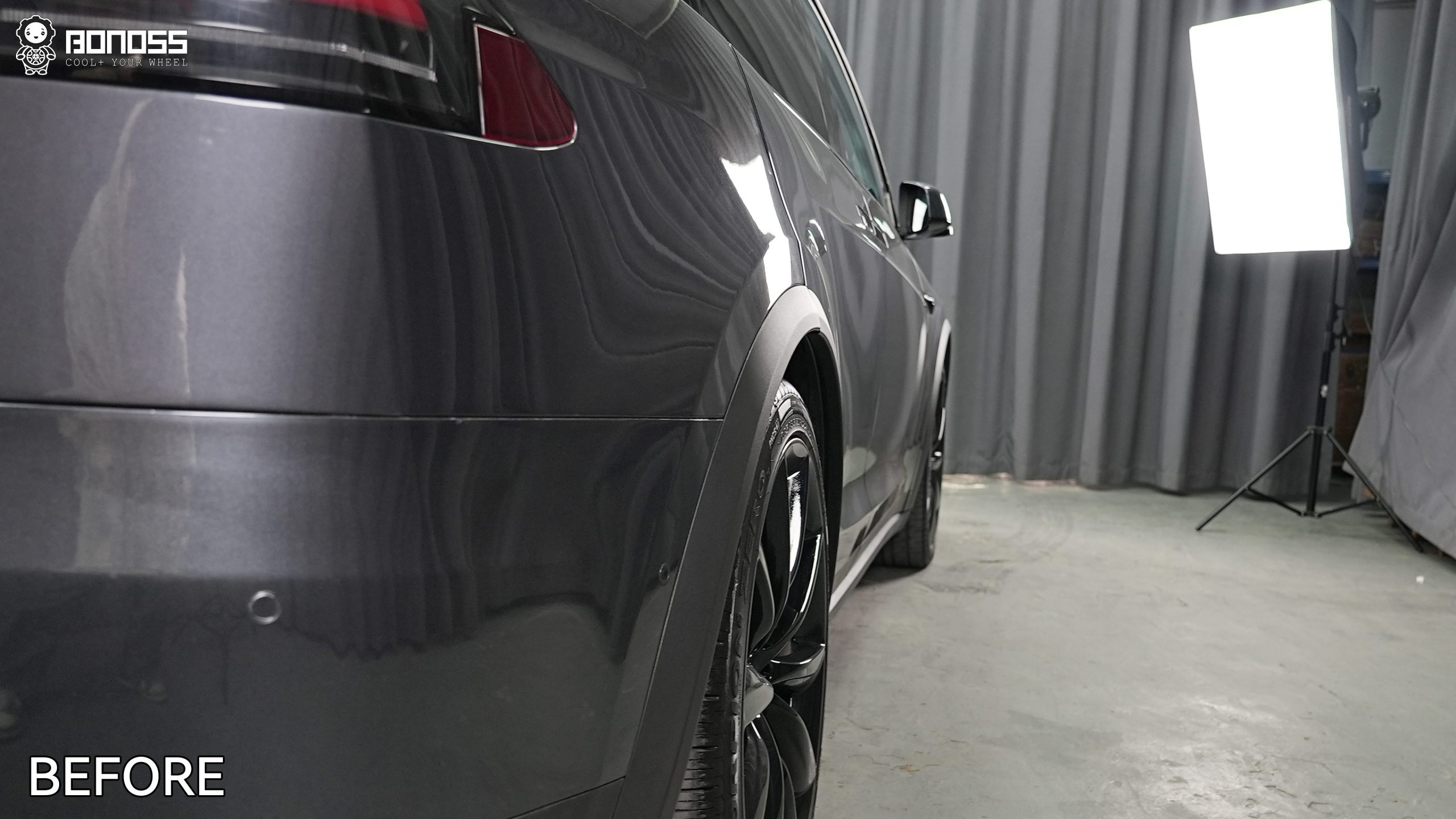 BONOSS Forged Active Cooling 2017 Tesla Model X Wheel Spacers Front 20mm Rear 25mm Before and After (11)