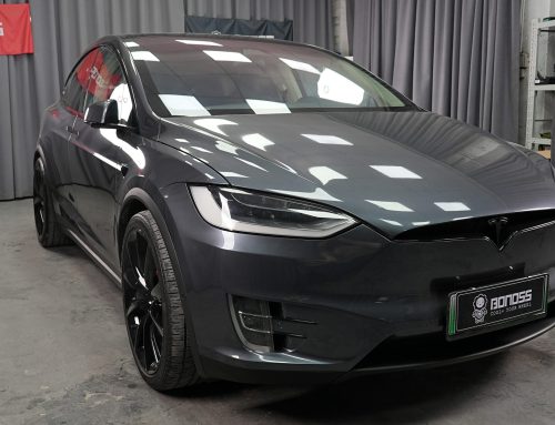 BONOSS Forged Active Cooling 2017 Tesla Model X Wheel Spacers Front 20mm Rear 25mm Before and After