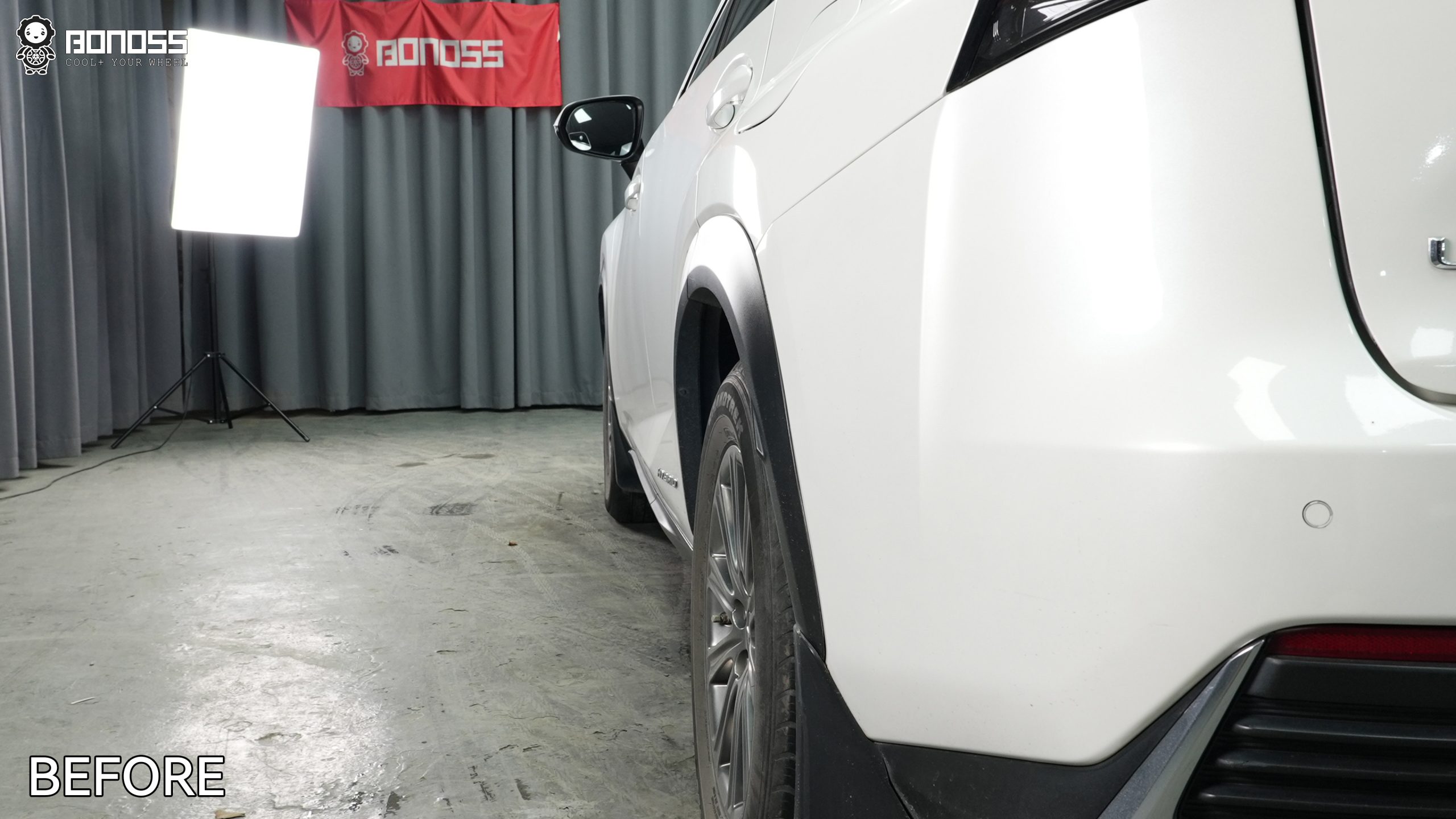 BONOSS Forged Active Cooling 2018 Lexus NX Wheel Spacers Front 20mm Rear 25mm Before and After (10)