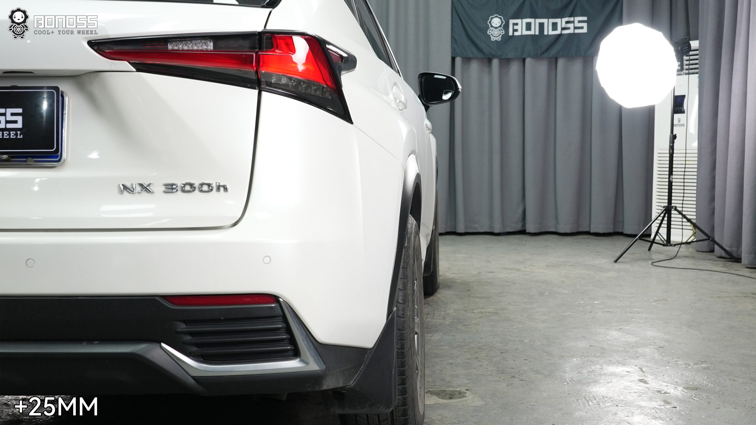 BONOSS Forged Active Cooling 2018 Lexus NX Wheel Spacers Front 20mm Rear 25mm Before and After (6)