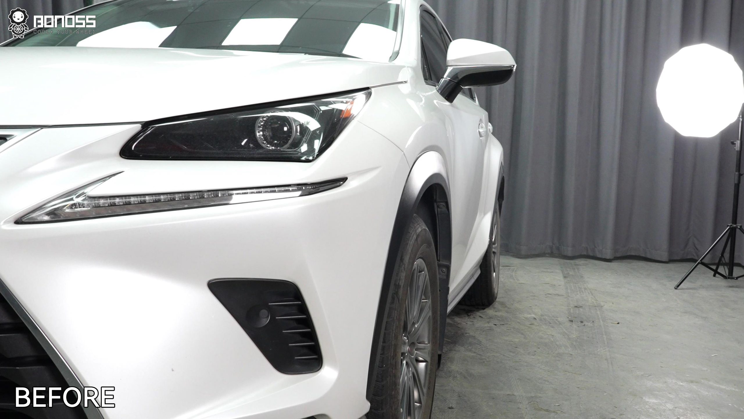 BONOSS Forged Active Cooling 2018 Lexus NX Wheel Spacers Front 20mm Rear 25mm Before and After (8)