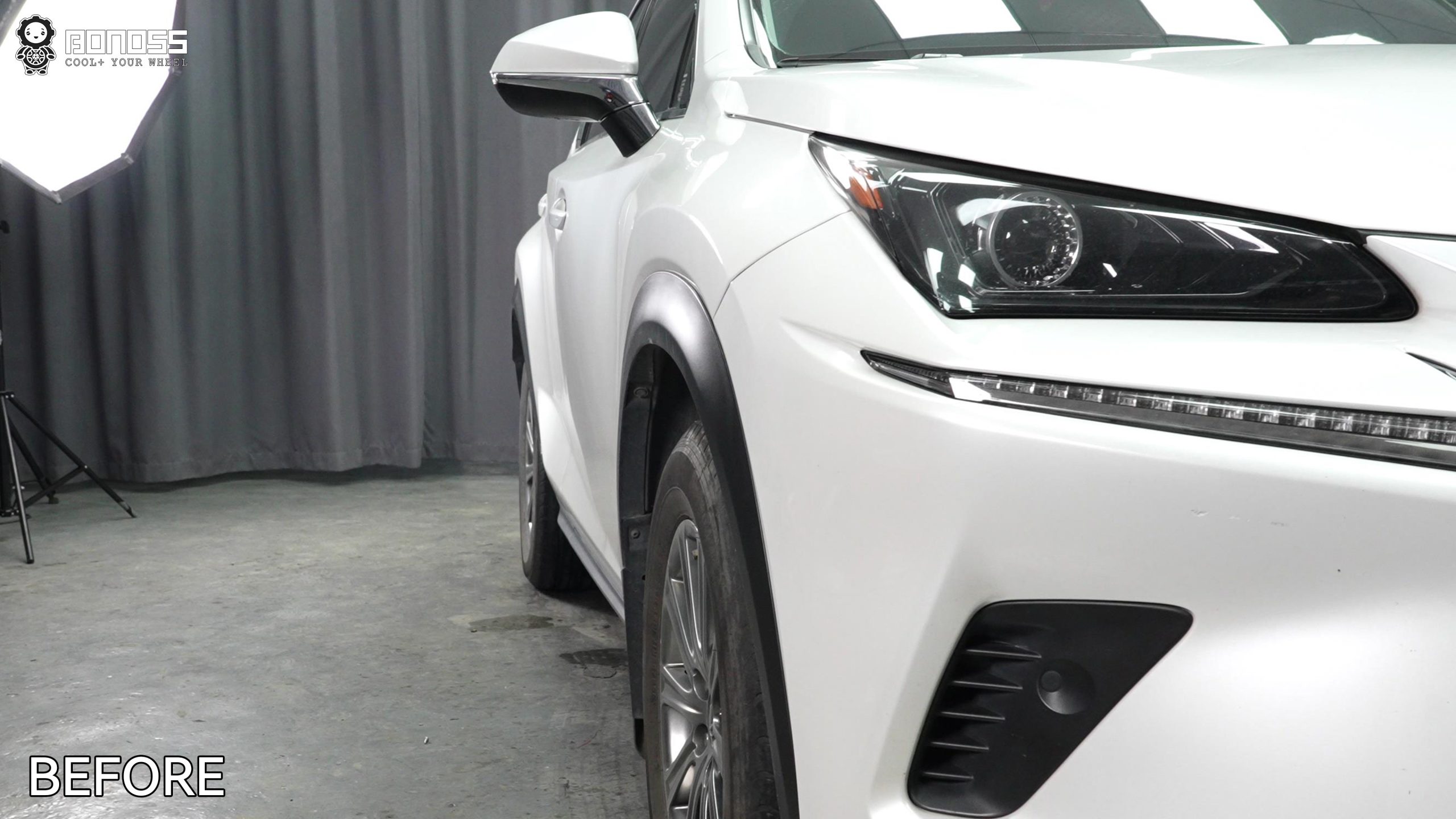 BONOSS Forged Active Cooling 2018 Lexus NX Wheel Spacers Front 20mm Rear 25mm Before and After (9)