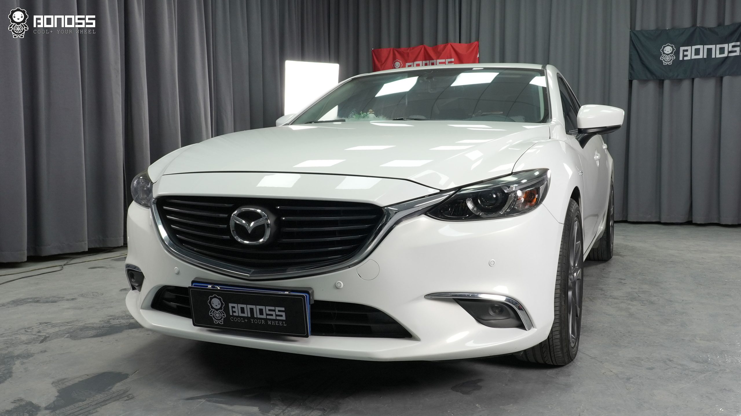 BONOSS Forged Active Cooling 2018 Mazda Mazda6 Wheel Spacers Front 20mm Rear 25mm Before and After (2)