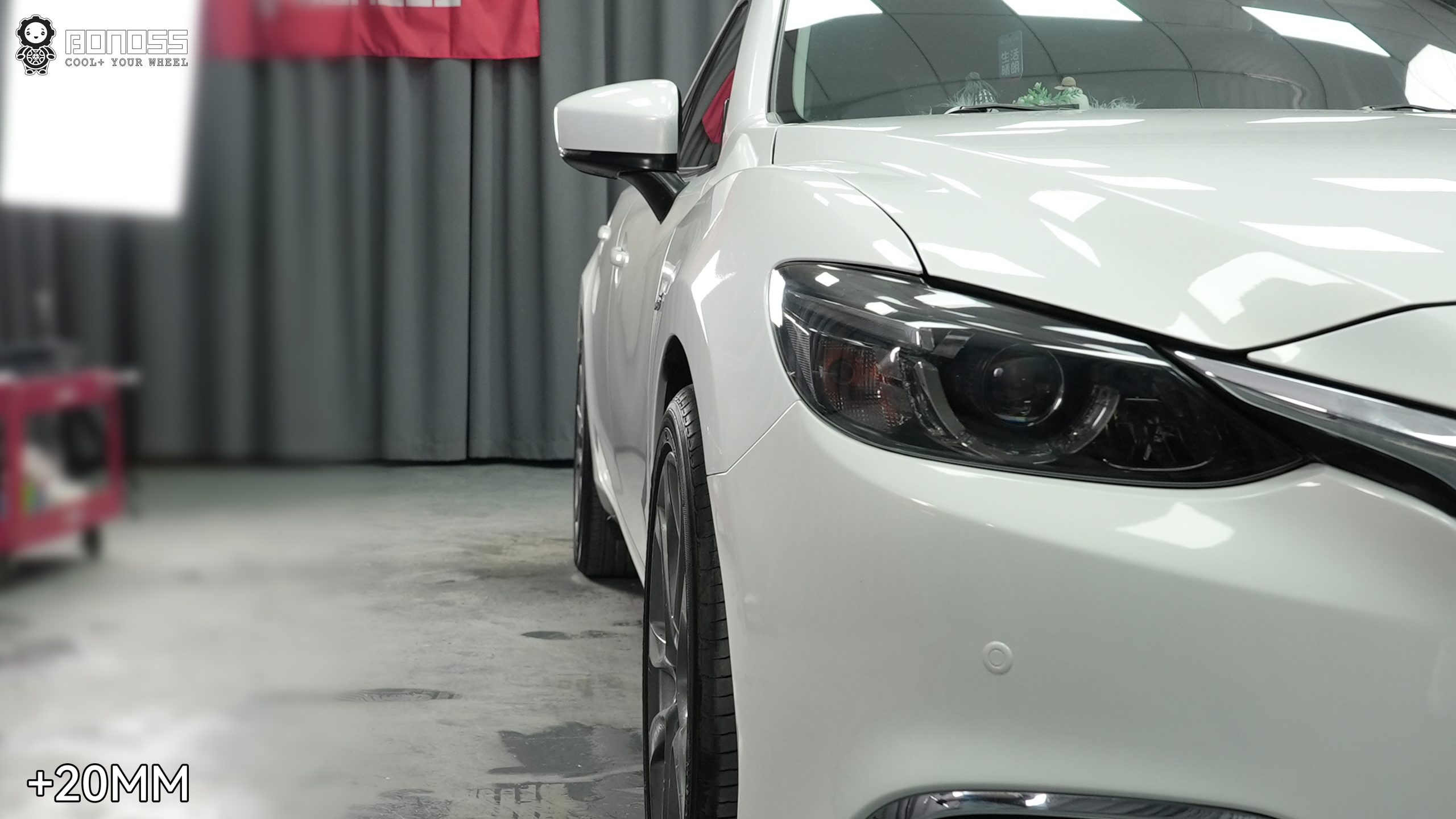 BONOSS Forged Active Cooling 2018 Mazda Mazda6 Wheel Spacers Front 20mm Rear 25mm Before and After (4)