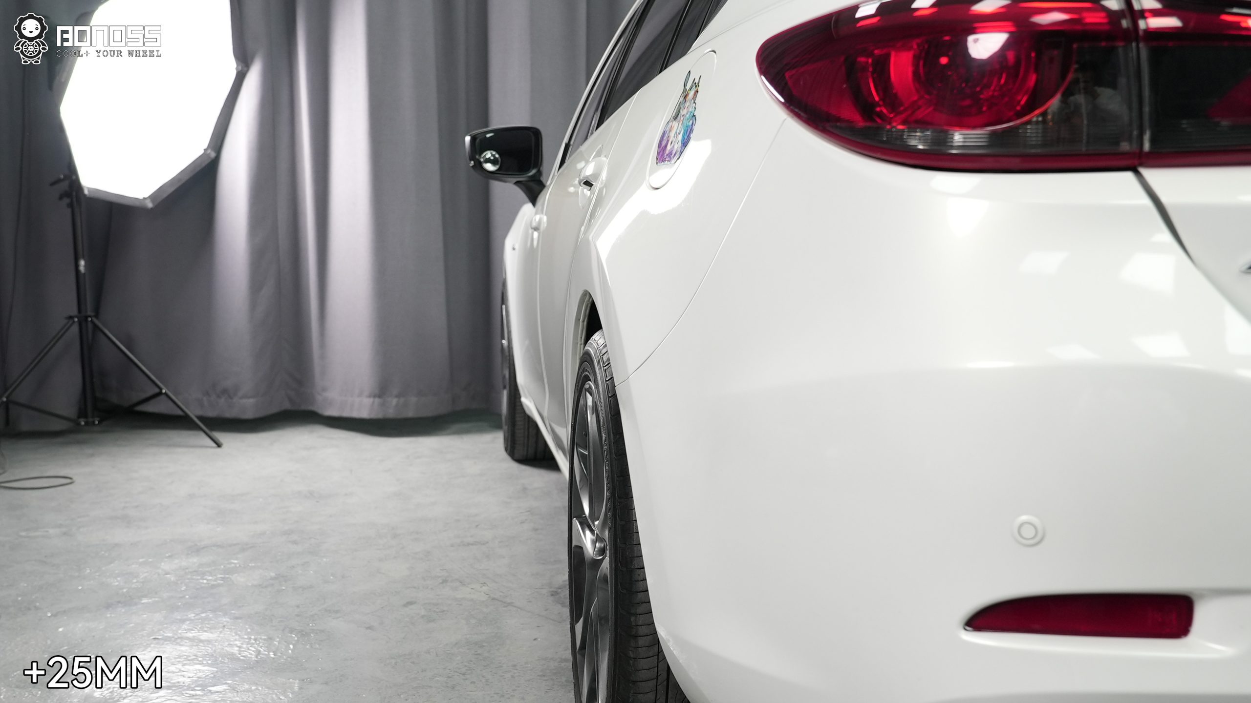 BONOSS Forged Active Cooling 2018 Mazda Mazda6 Wheel Spacers Front 20mm Rear 25mm Before and After (5)