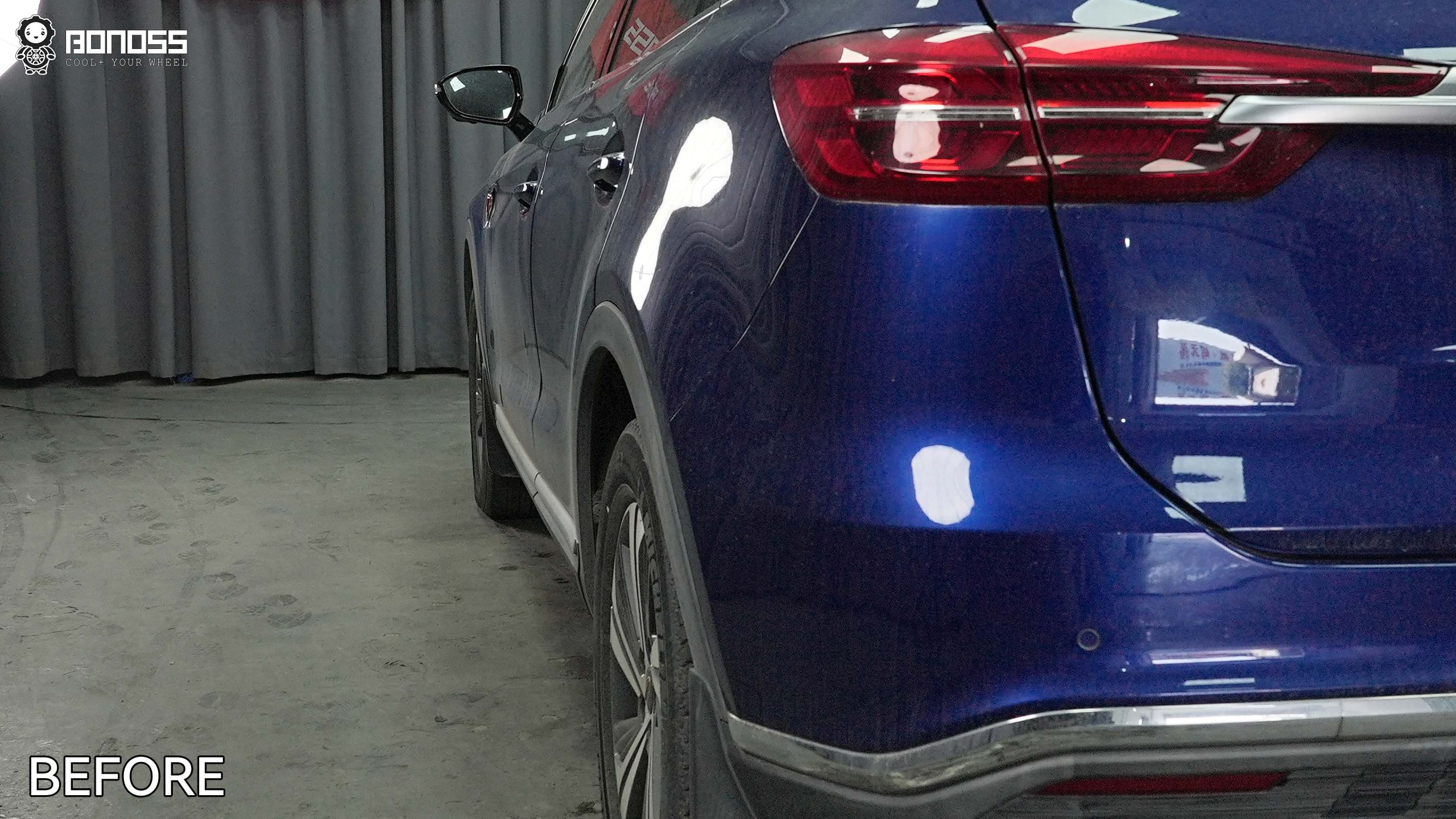 BONOSS Forged Active Cooling 2019 Hongqi HS5 Wheel Spacers Front 20mm Rear 25mm Before and After (10)