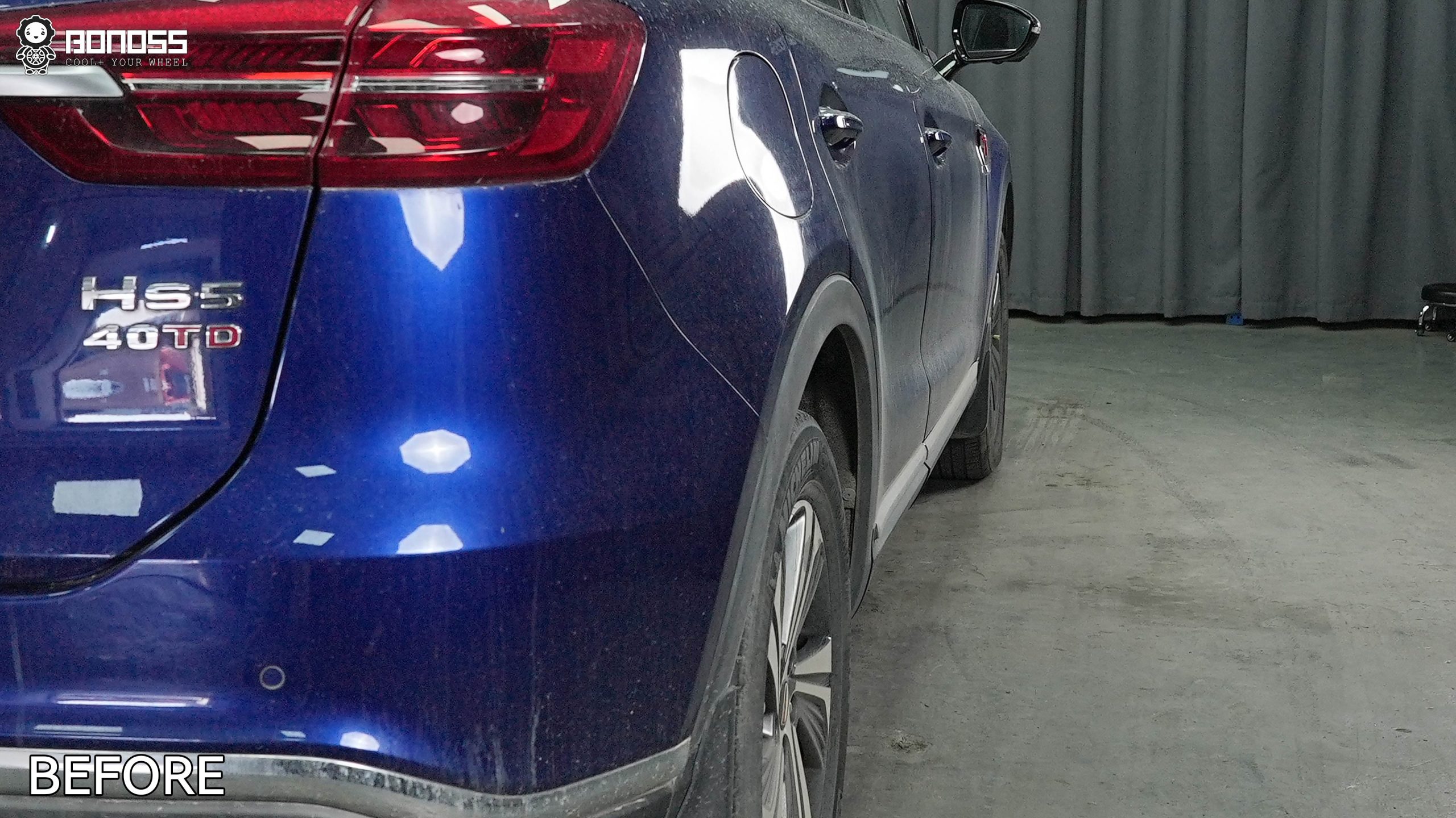 BONOSS Forged Active Cooling 2019 Hongqi HS5 Wheel Spacers Front 20mm Rear 25mm Before and After (11)