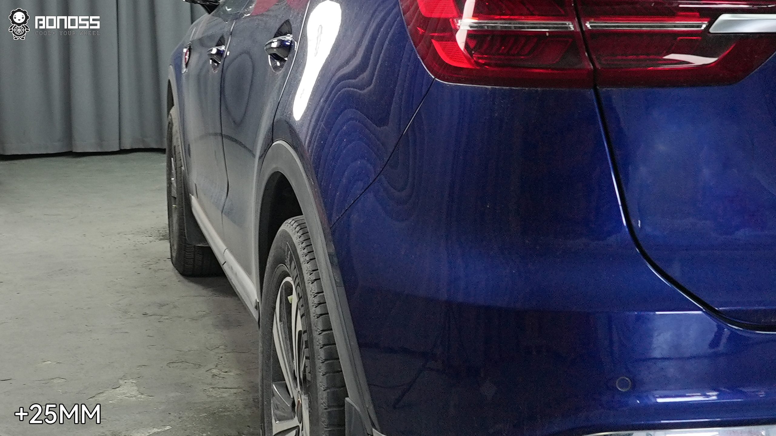 BONOSS Forged Active Cooling 2019 Hongqi HS5 Wheel Spacers Front 20mm Rear 25mm Before and After (5)