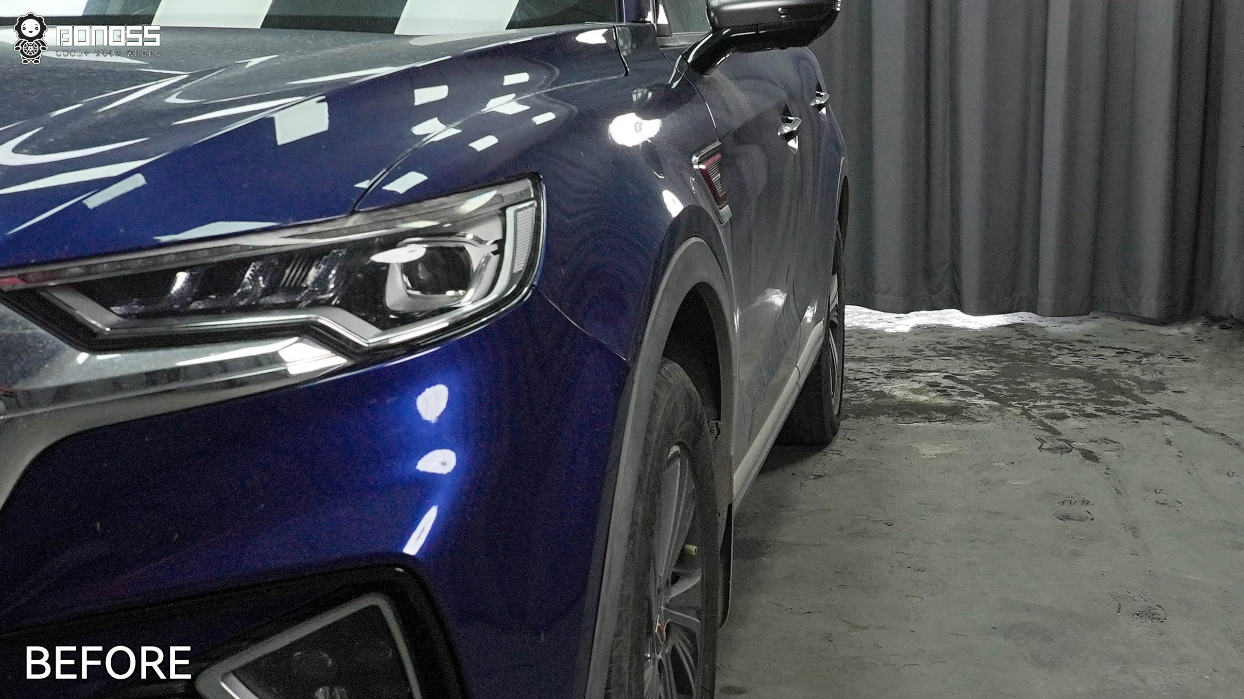 BONOSS Forged Active Cooling 2019 Hongqi HS5 Wheel Spacers Front 20mm Rear 25mm Before and After (8)