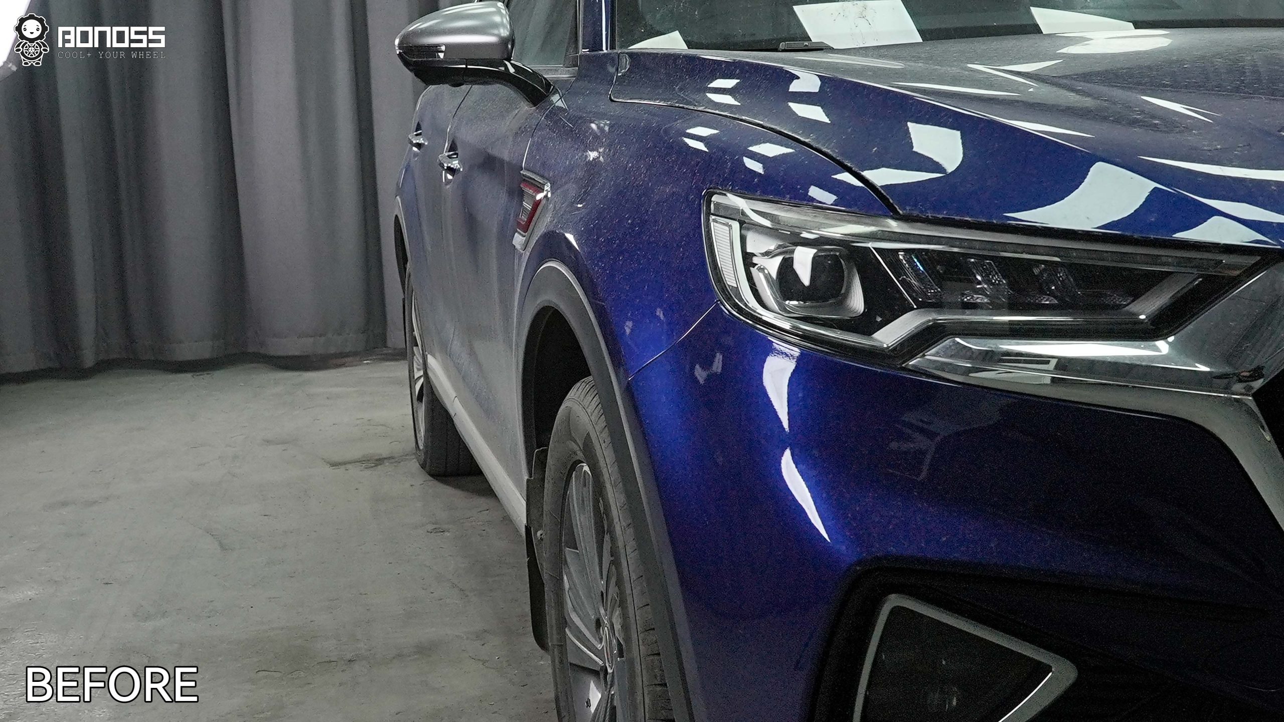 BONOSS Forged Active Cooling 2019 Hongqi HS5 Wheel Spacers Front 20mm Rear 25mm Before and After (9)