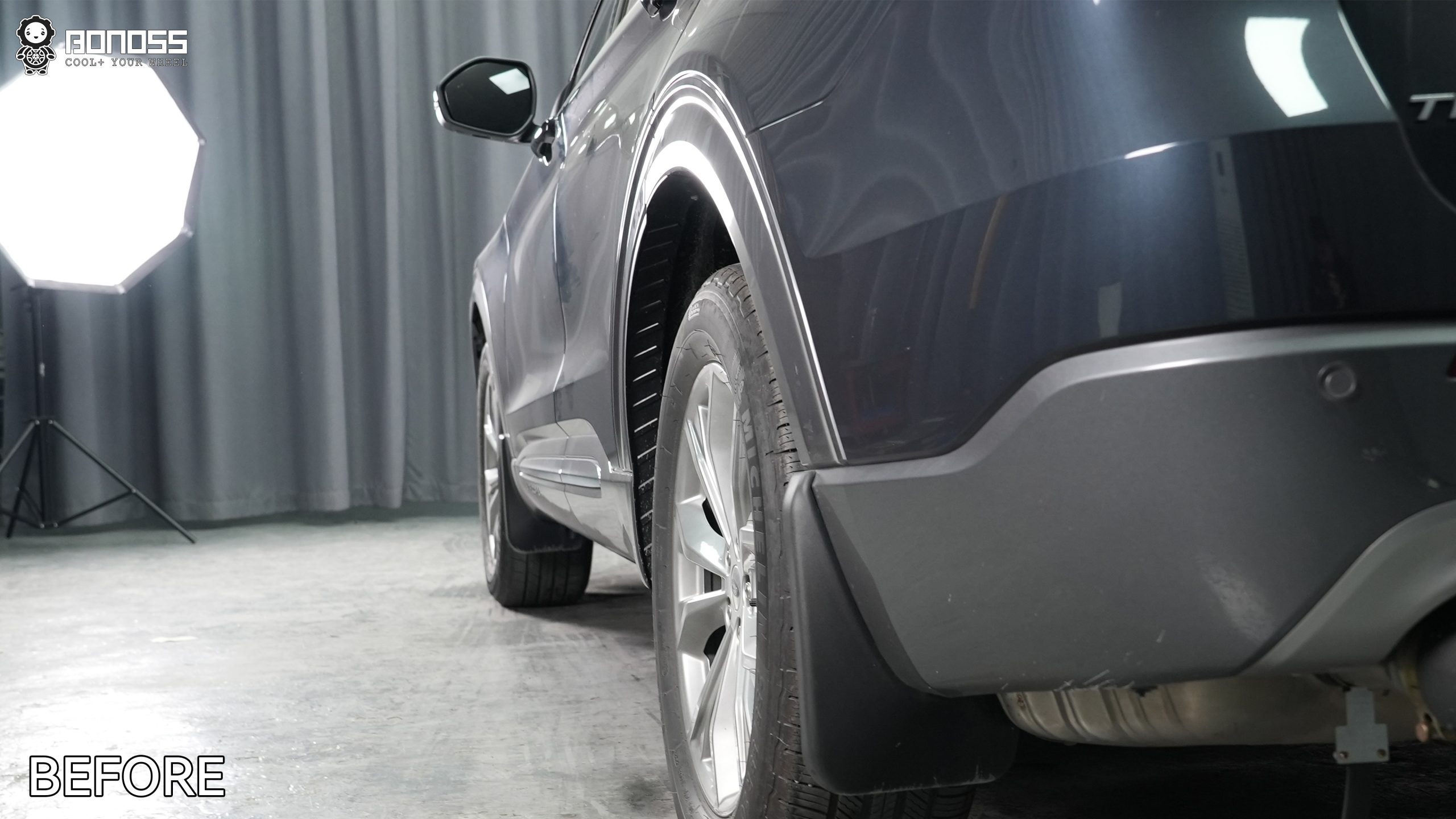 BONOSS Forged Active Cooling 2020 Ford Explorer Wheel Spacers Front 30mm Rear 35mm Before and After (10)