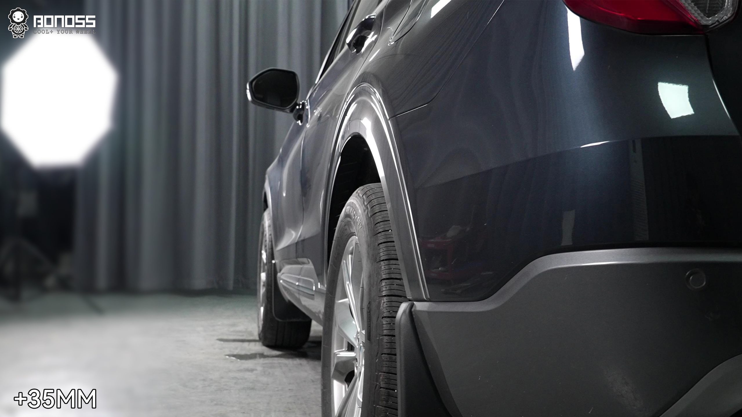 BONOSS Forged Active Cooling 2020 Ford Explorer Wheel Spacers Front 30mm Rear 35mm Before and After (5)