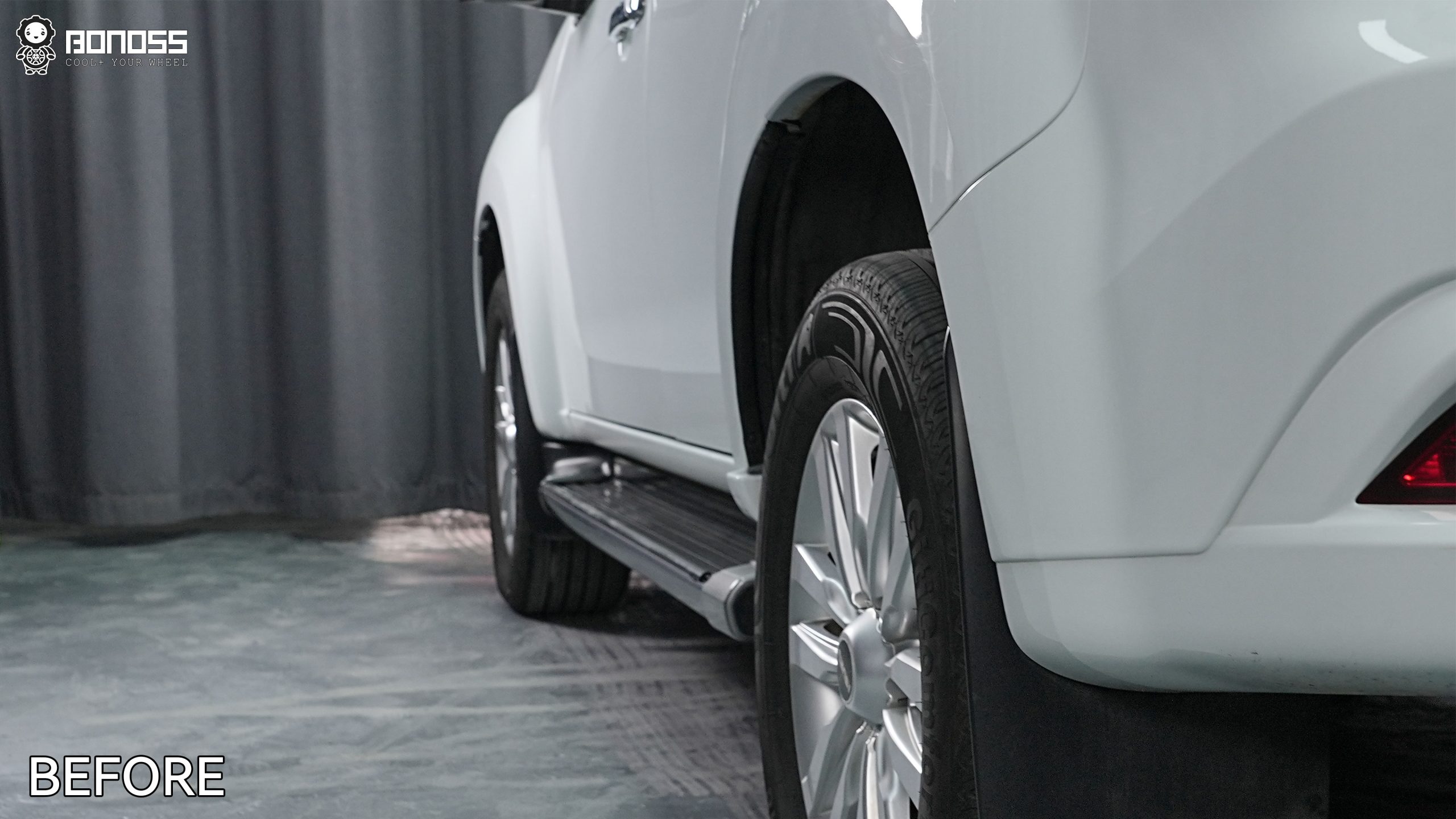 BONOSS Forged Active Cooling 2020 ISUZU MU-X Wheel Spacers Front 25mm Rear 30mm Before and After (10)