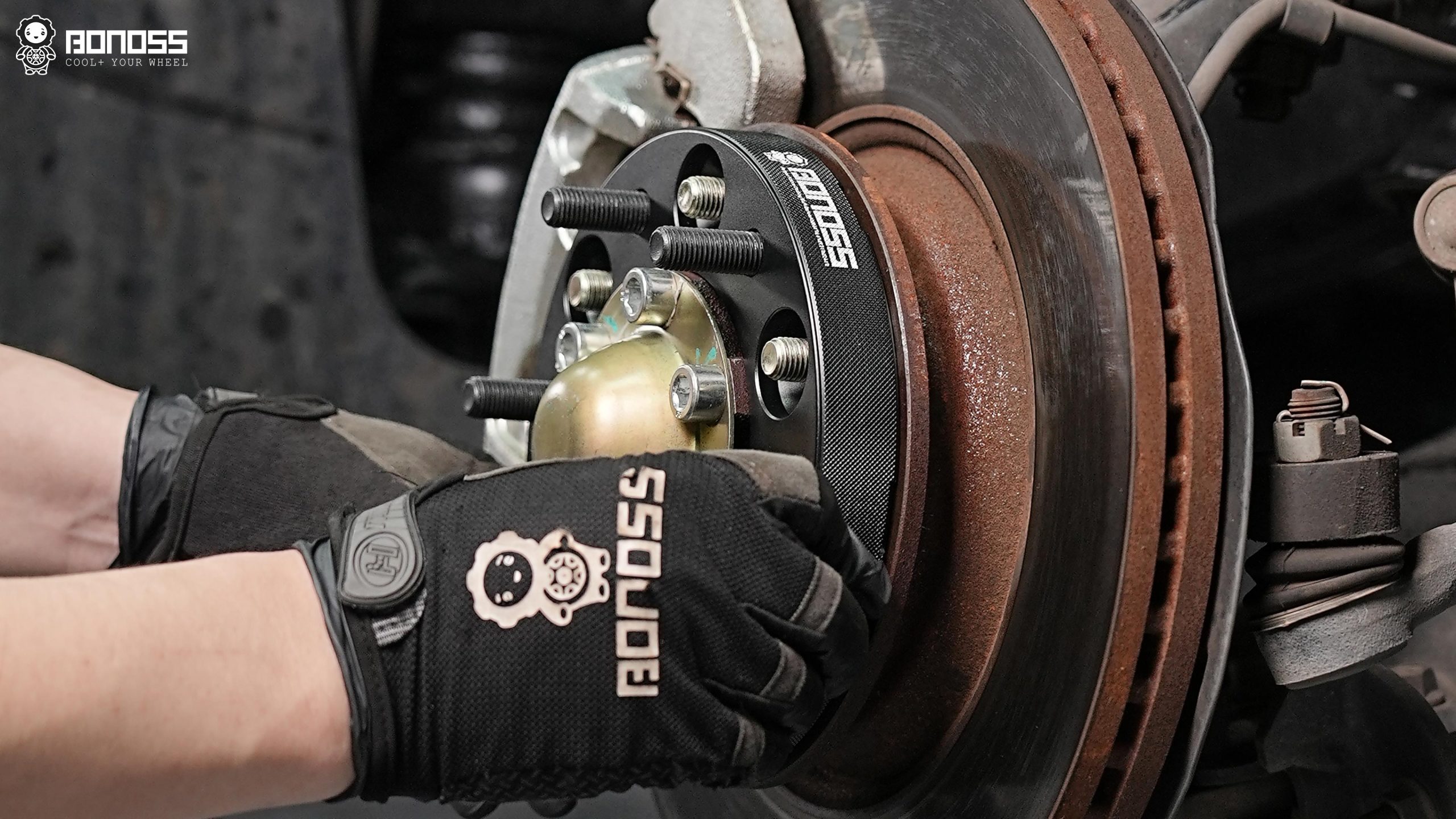 BONOSS Forged Active Cooling 2020 ISUZU MU-X Wheel Spacers Front 25mm Rear 30mm Before and After (14)