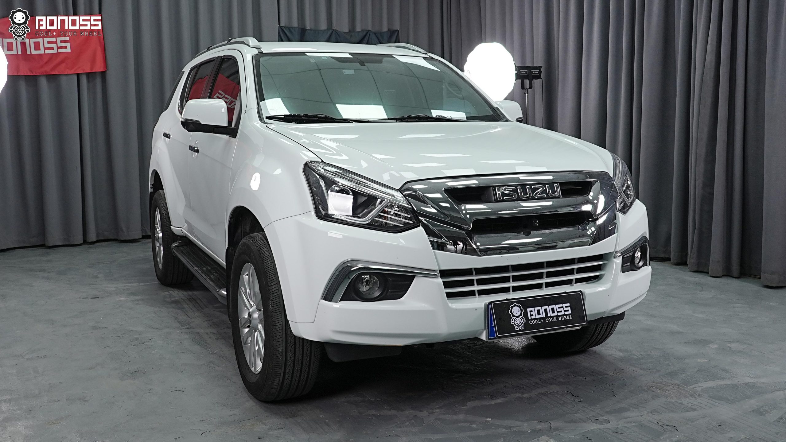 BONOSS Forged Active Cooling 2020 ISUZU MU-X Wheel Spacers Front 25mm Rear 30mm Before and After (2)