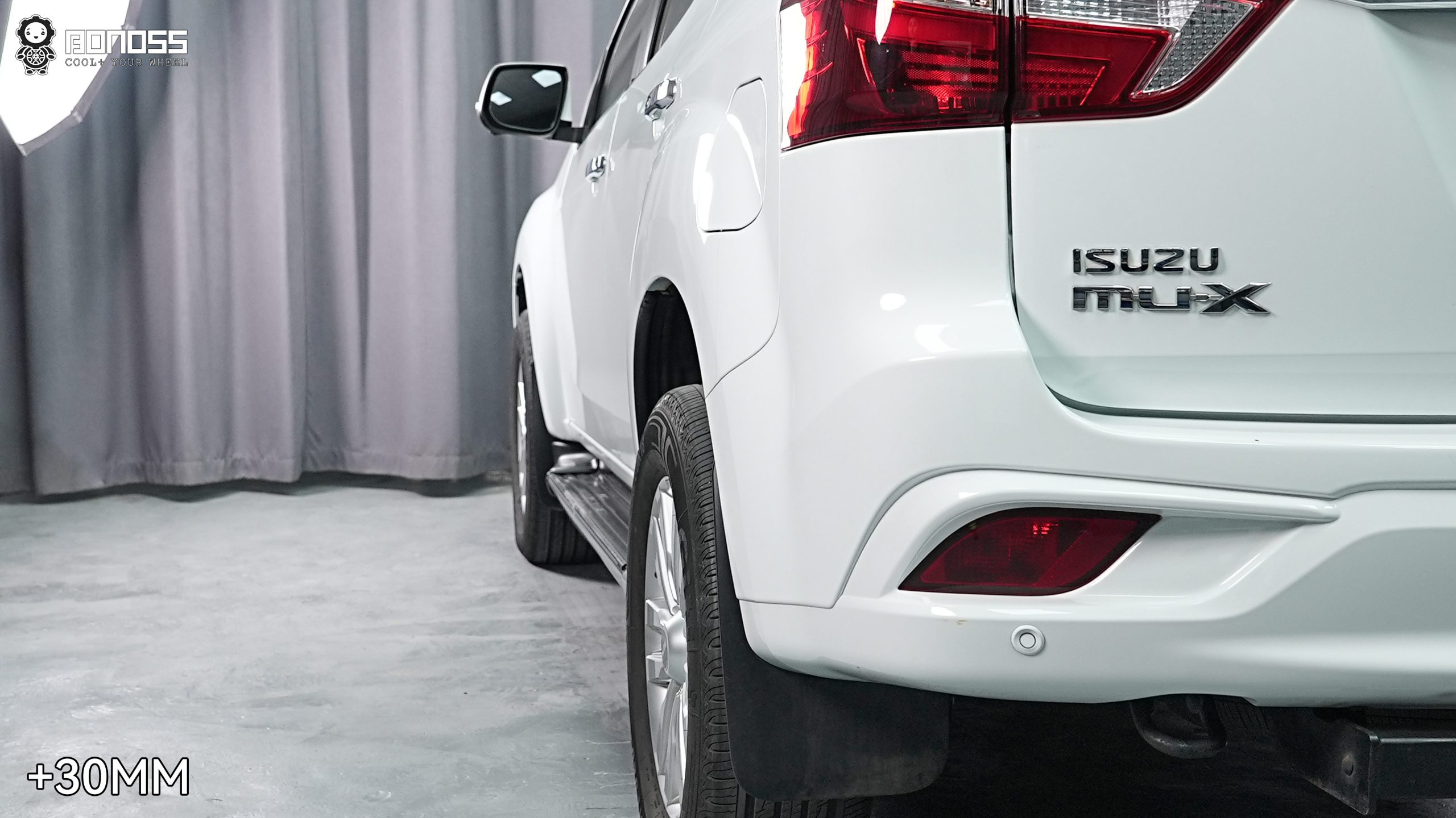 BONOSS Forged Active Cooling 2020 ISUZU MU-X Wheel Spacers Front 25mm Rear 30mm Before and After (5)