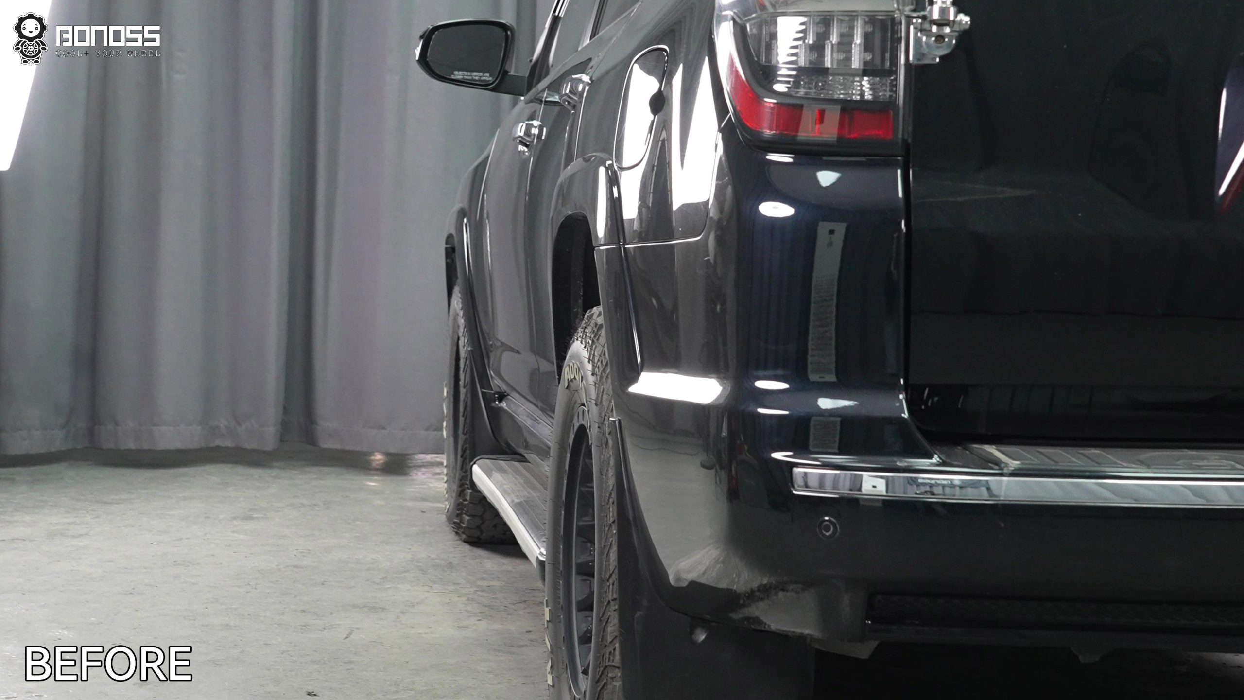 BONOSS Forged Active Cooling 2021 Toyota 4Runner Wheel Spacers Front 30mm Rear 30mm Before and After (10)