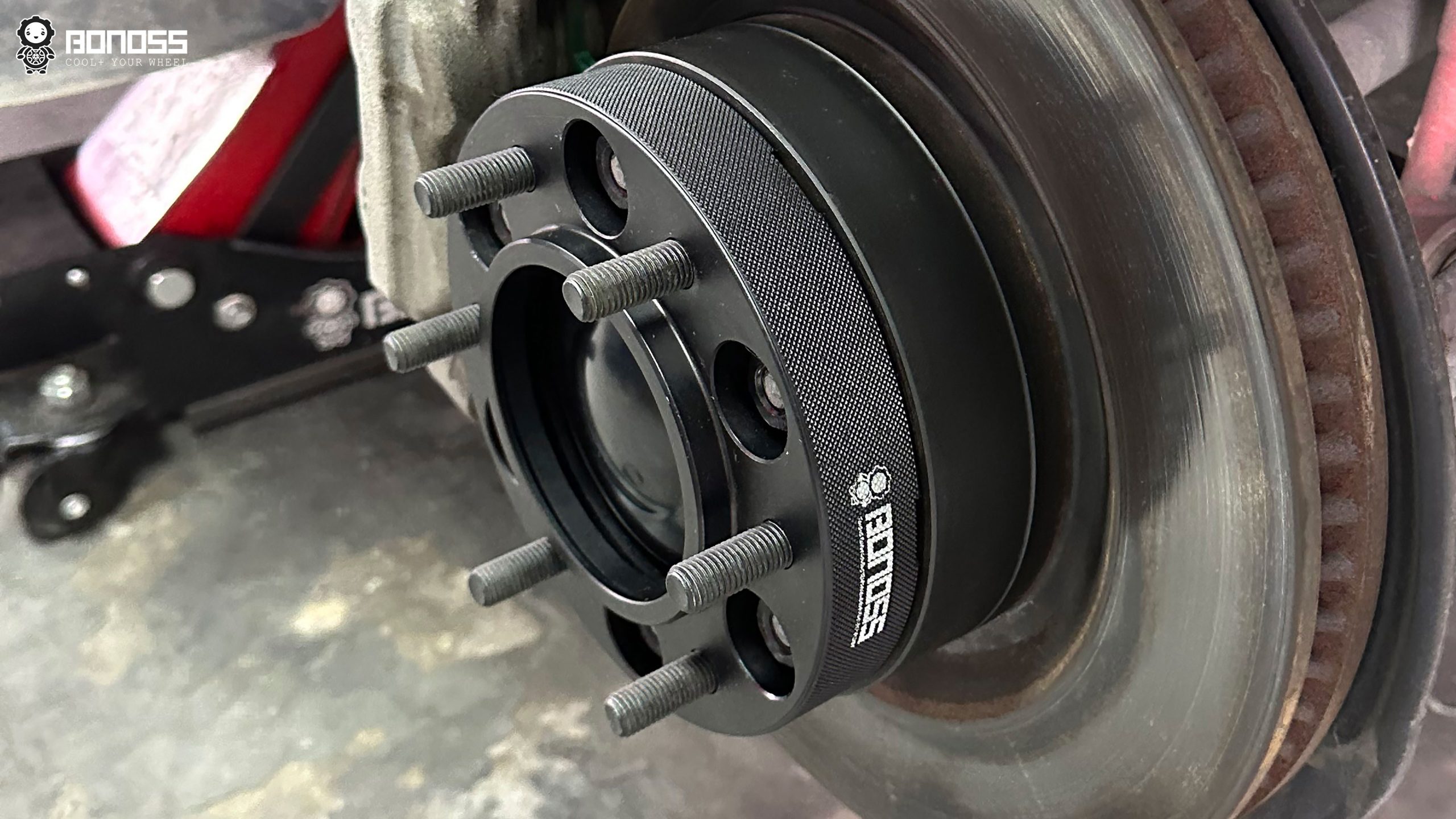 BONOSS Forged Active Cooling 2021 Toyota 4Runner Wheel Spacers Front 30mm Rear 30mm Before and After (14)